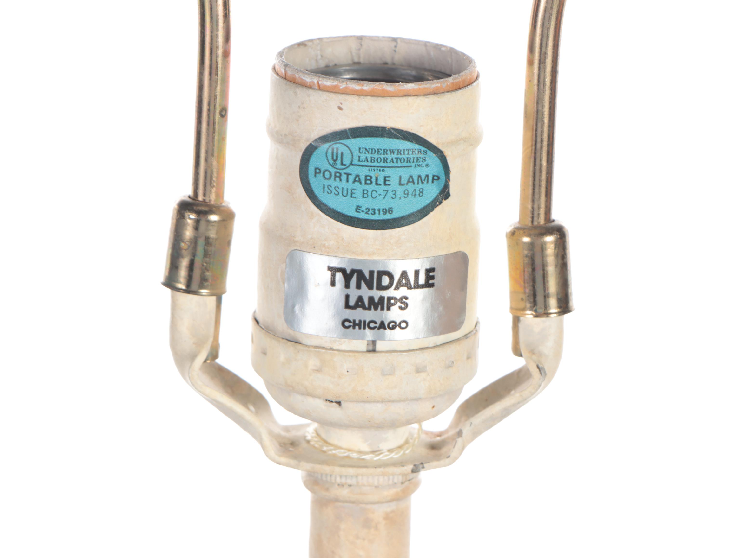 Tyndale Lamps  Folk Art Style Rooster Chalkware Table Lamp, Late 20th C