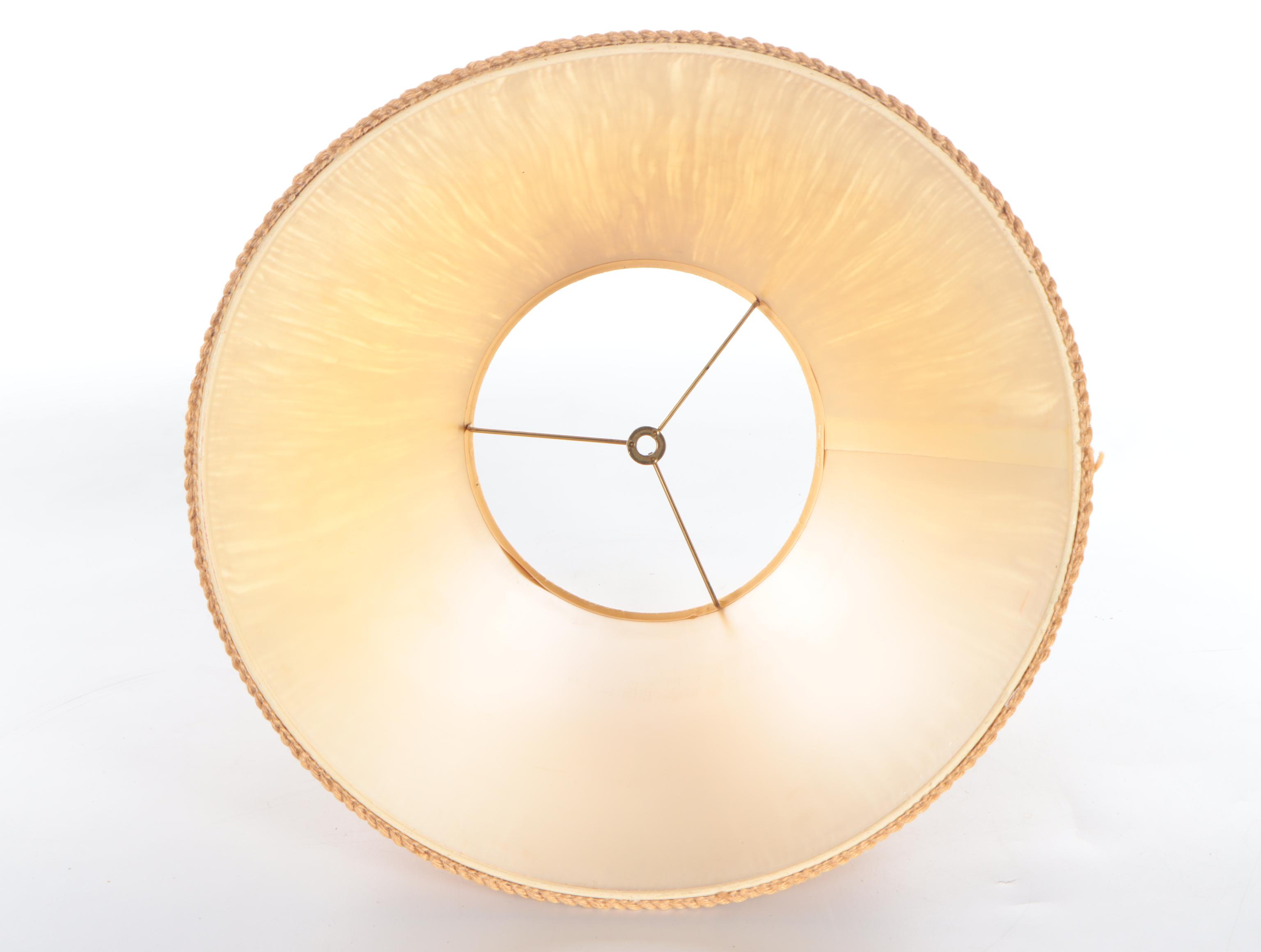 Tyndale Lamps  Folk Art Style Rooster Chalkware Table Lamp, Late 20th C