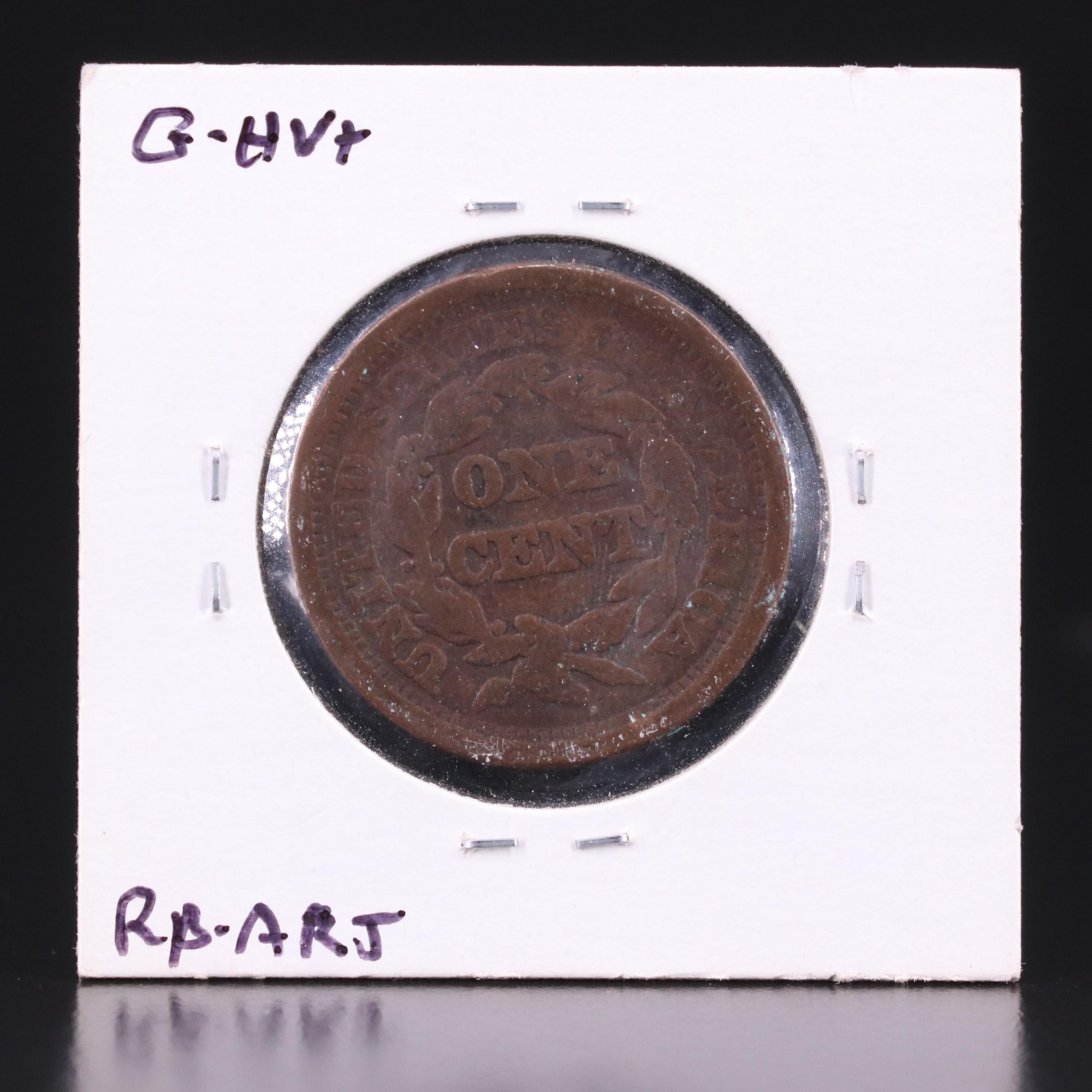 Six Braided Hair Large Cents