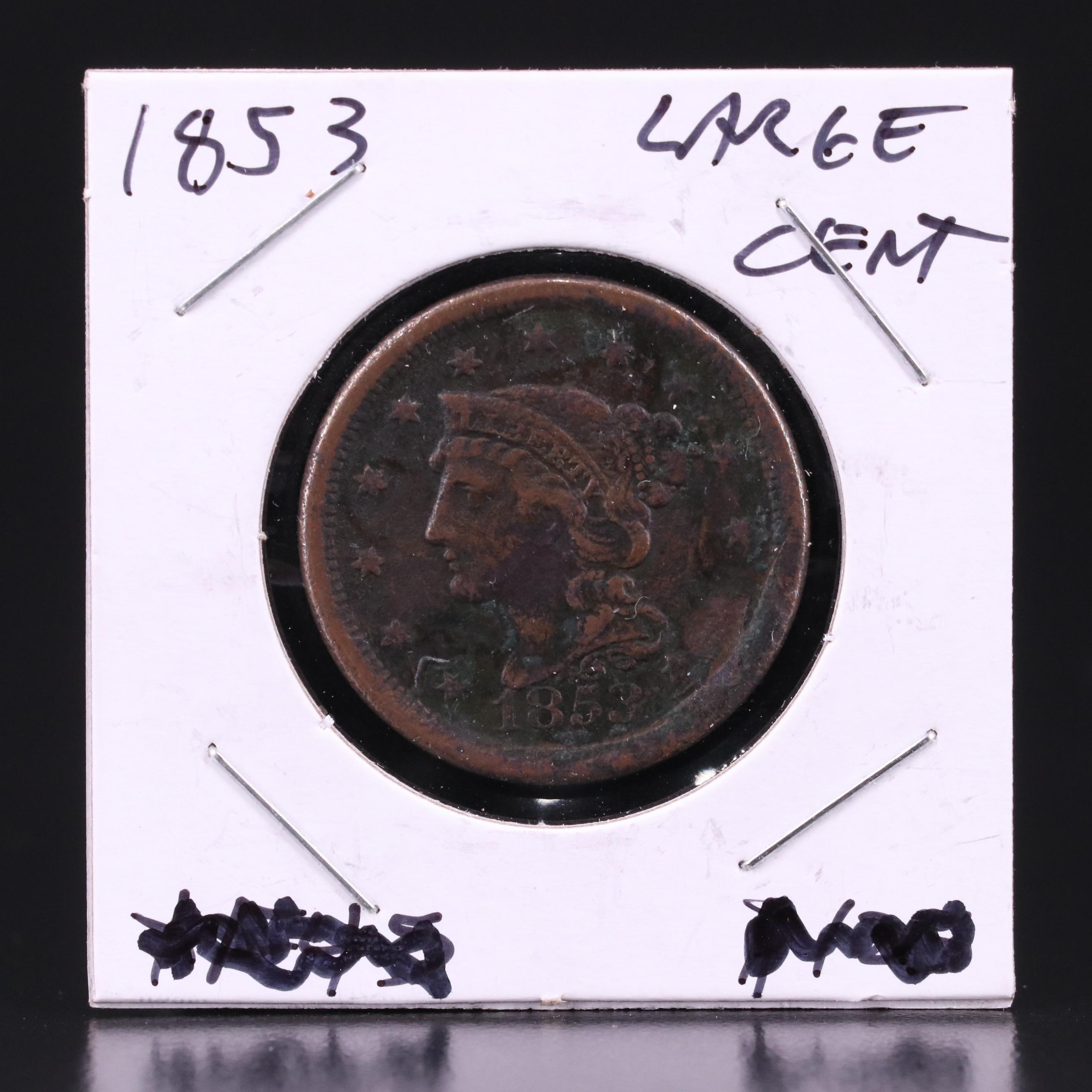 Six Braided Hair Large Cents