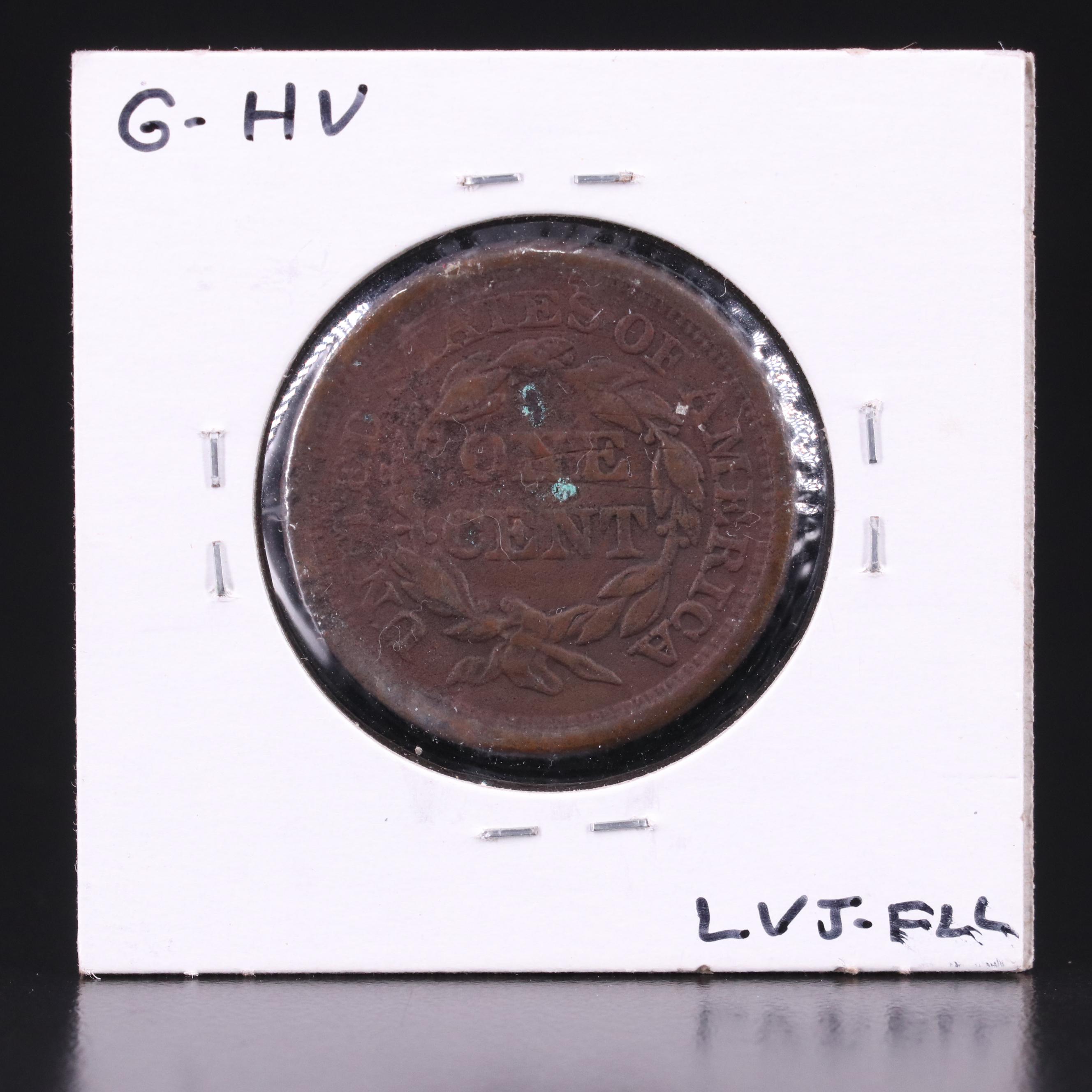 Six Braided Hair Large Cents