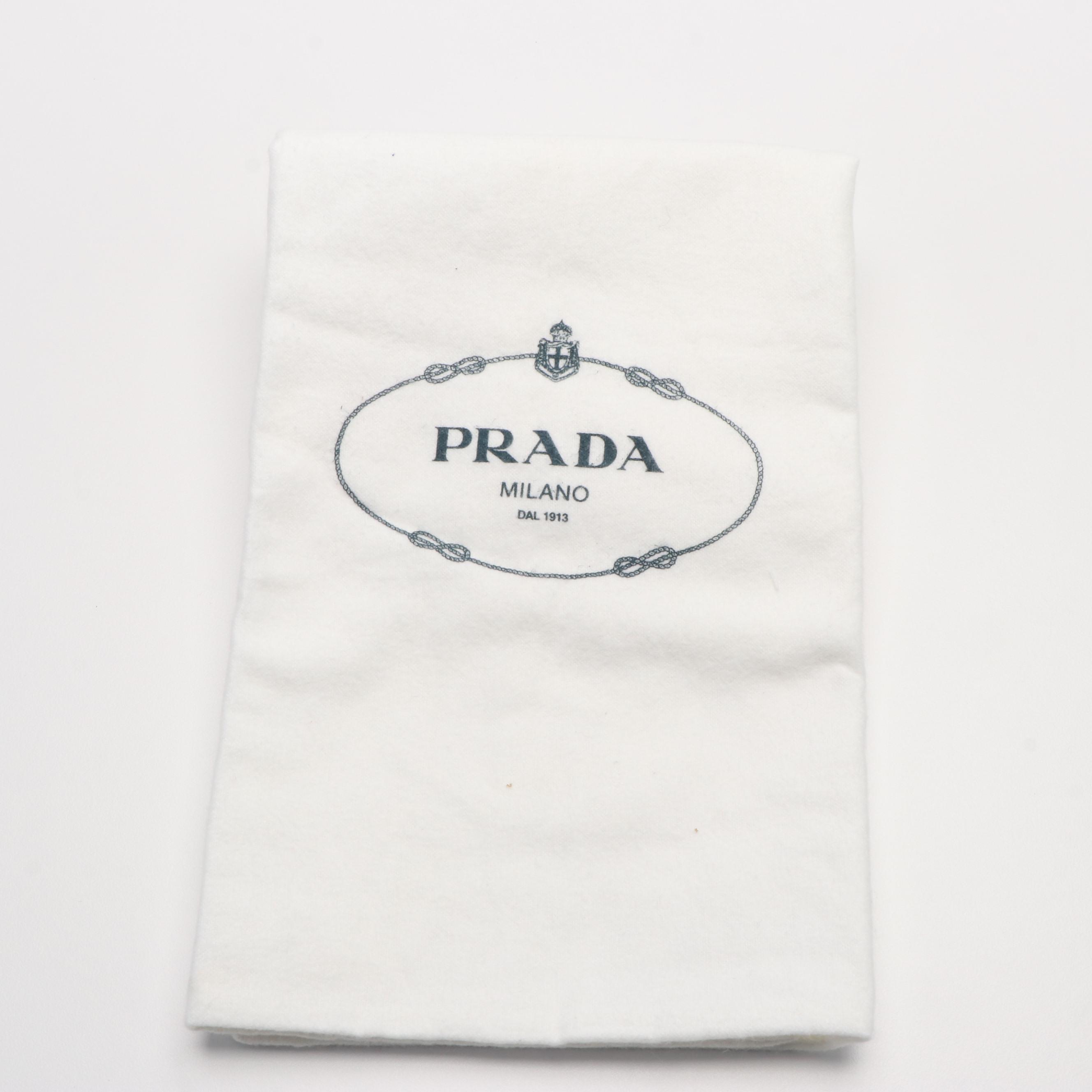 Prada Ribbon 2Way Tessuto Satchel in Gray Nylon and Leather