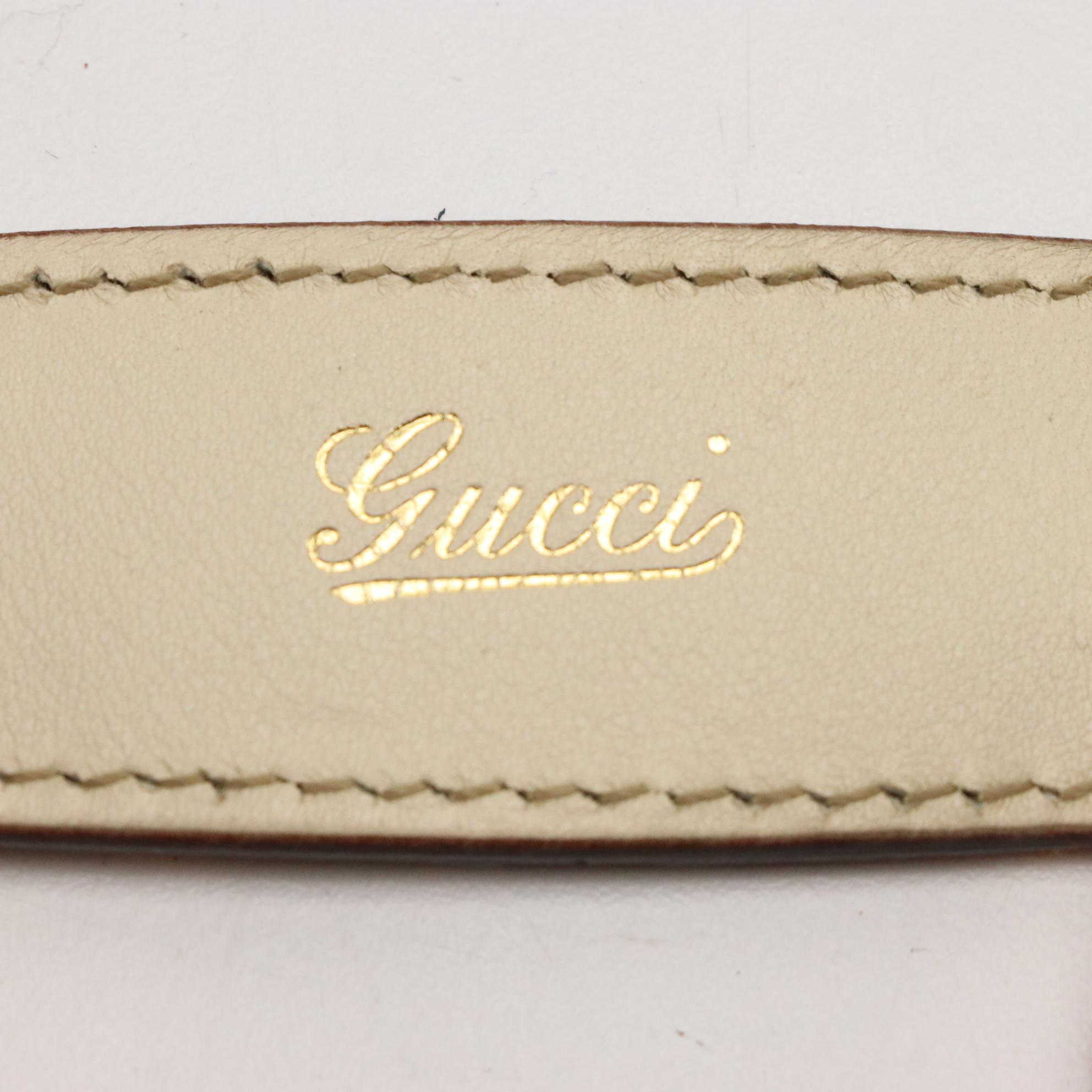 Gucci Python Skin Shoulder Bag with Lobster Claw Clasp