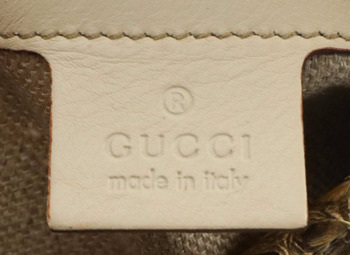 Gucci Python Skin Shoulder Bag with Lobster Claw Clasp