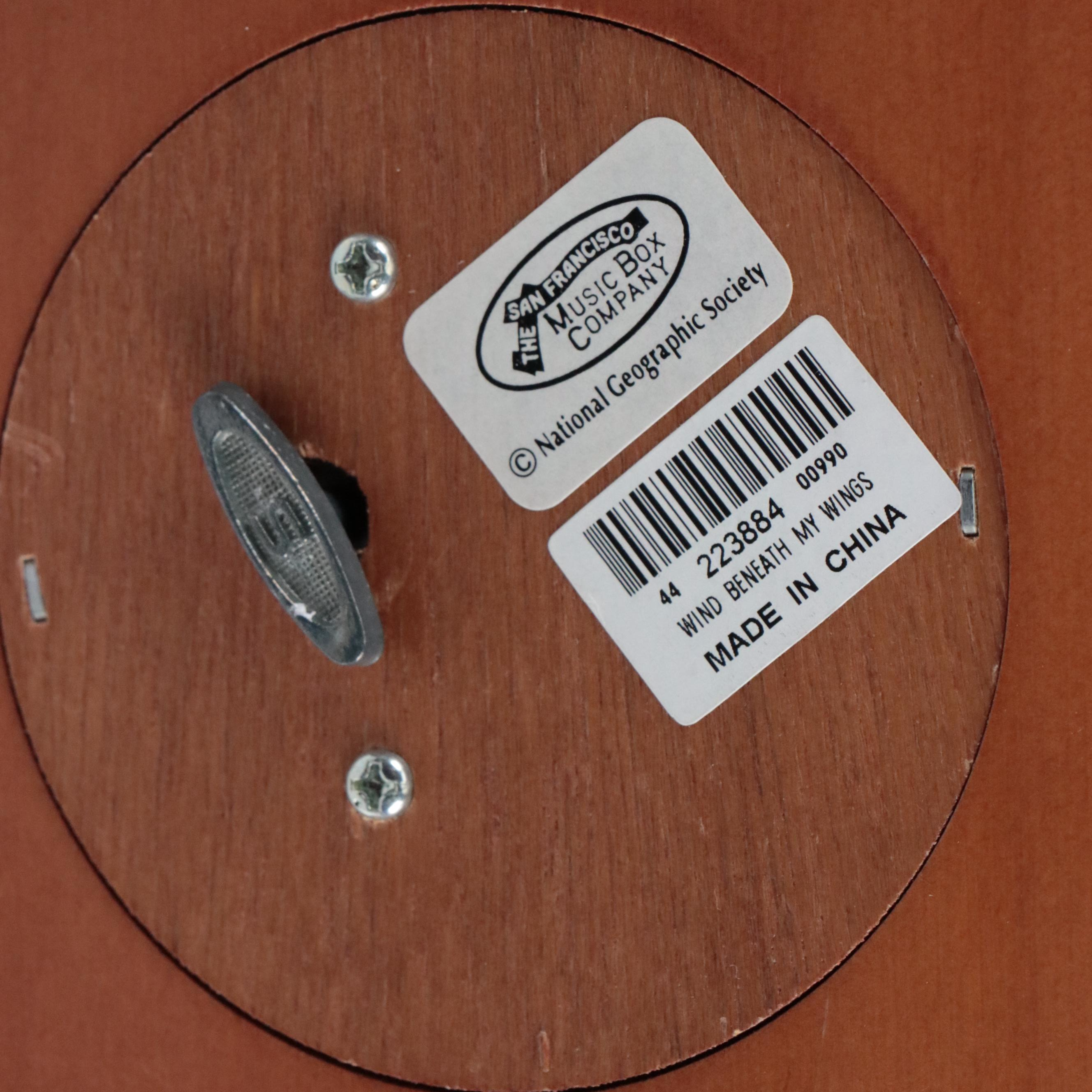 Andrea "Scarlet Macaw" Porcelain Figurine with NGS Resin Macaw Music Box