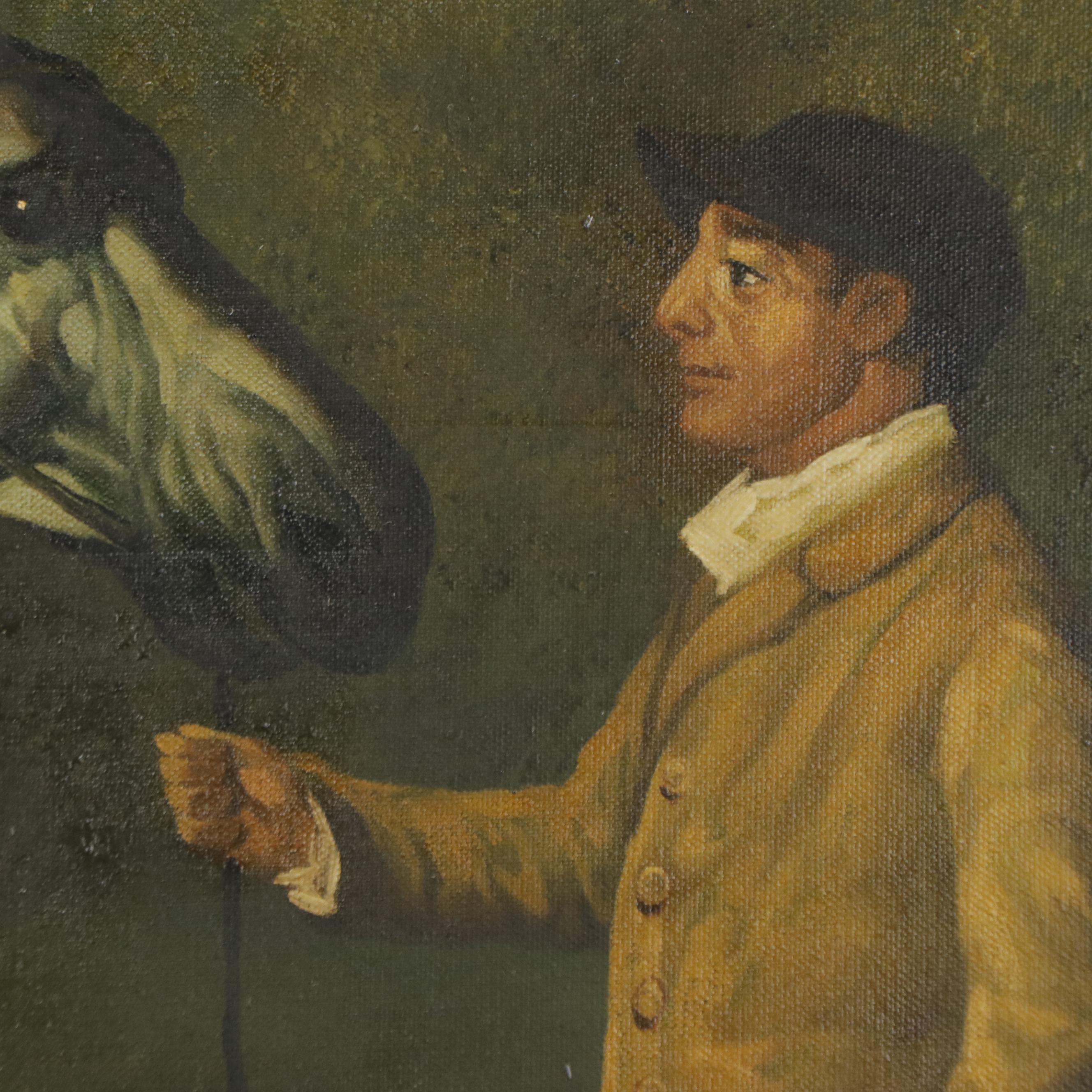 British School Horse Portrait Oil Painting