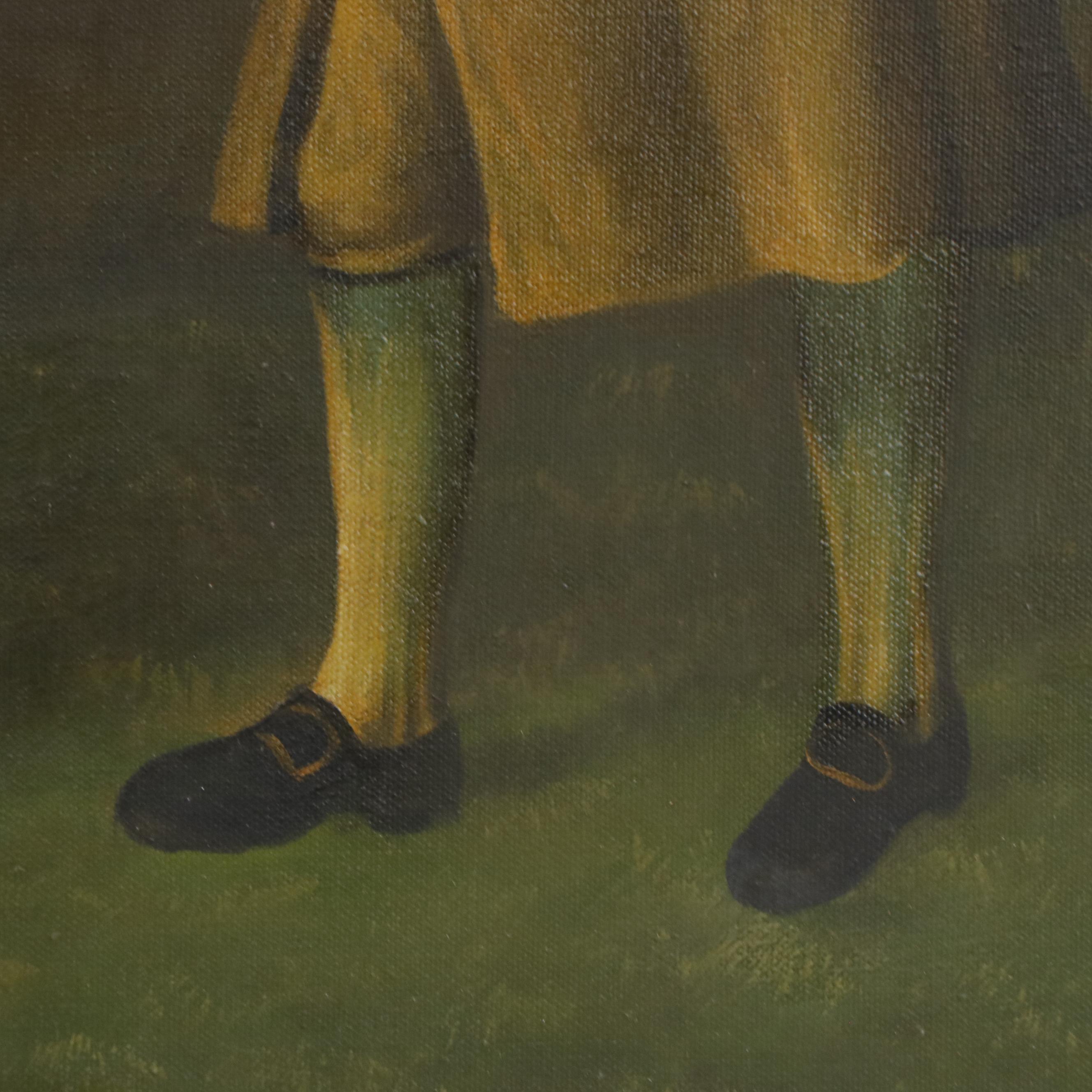 British School Horse Portrait Oil Painting