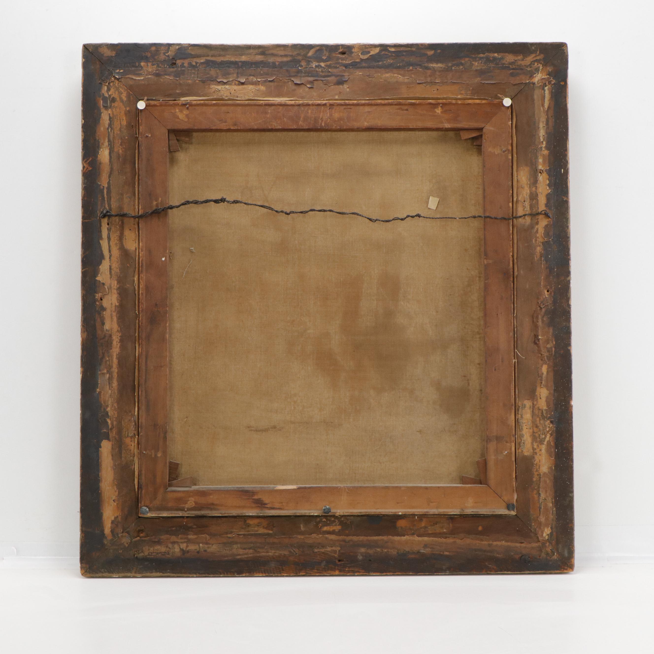 Victorian Orientalist Genre Oil Painting of an Oasis, 1905