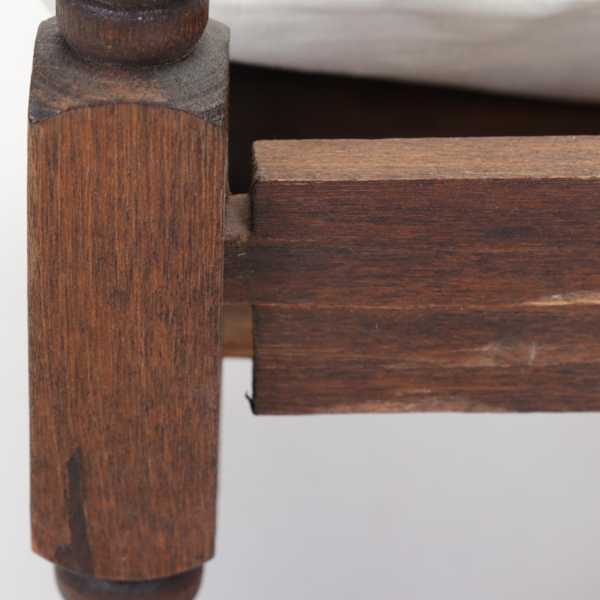 Victorian Wooden Doll Bed with Handmade Bedding