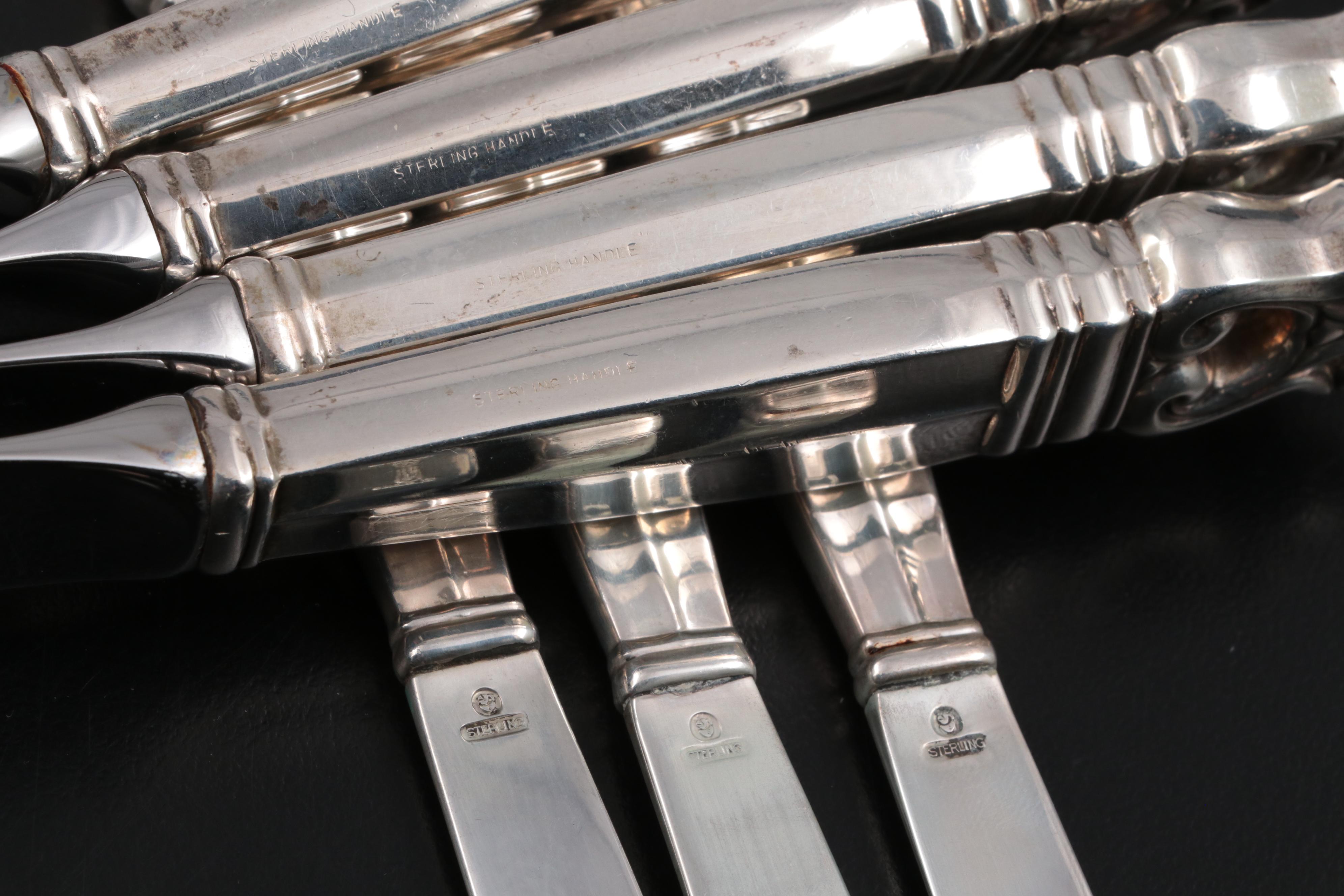 International "Royal Danish" Sterling Silver Flatware and Serving Utensils