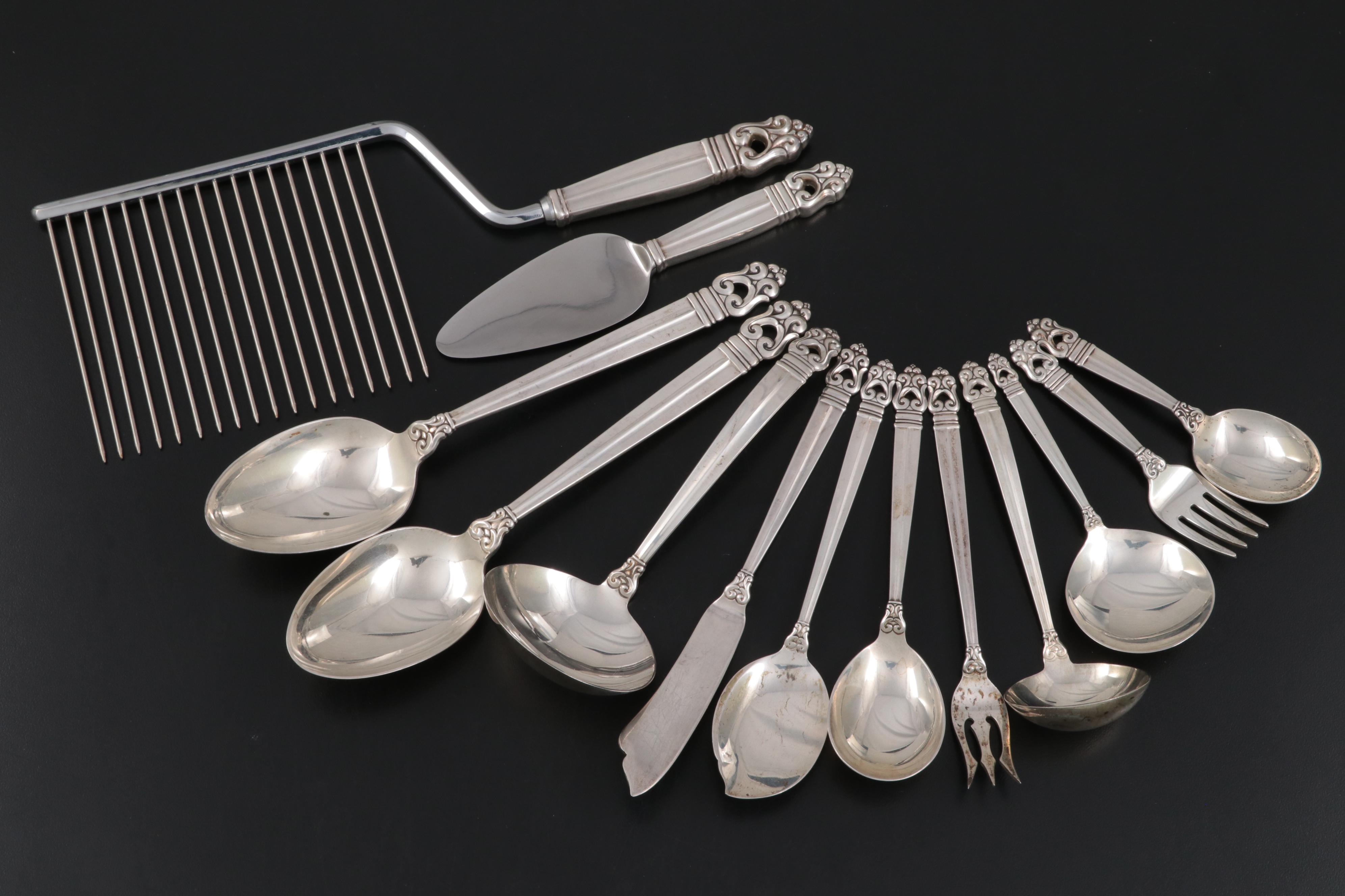 International "Royal Danish" Sterling Silver Flatware and Serving Utensils