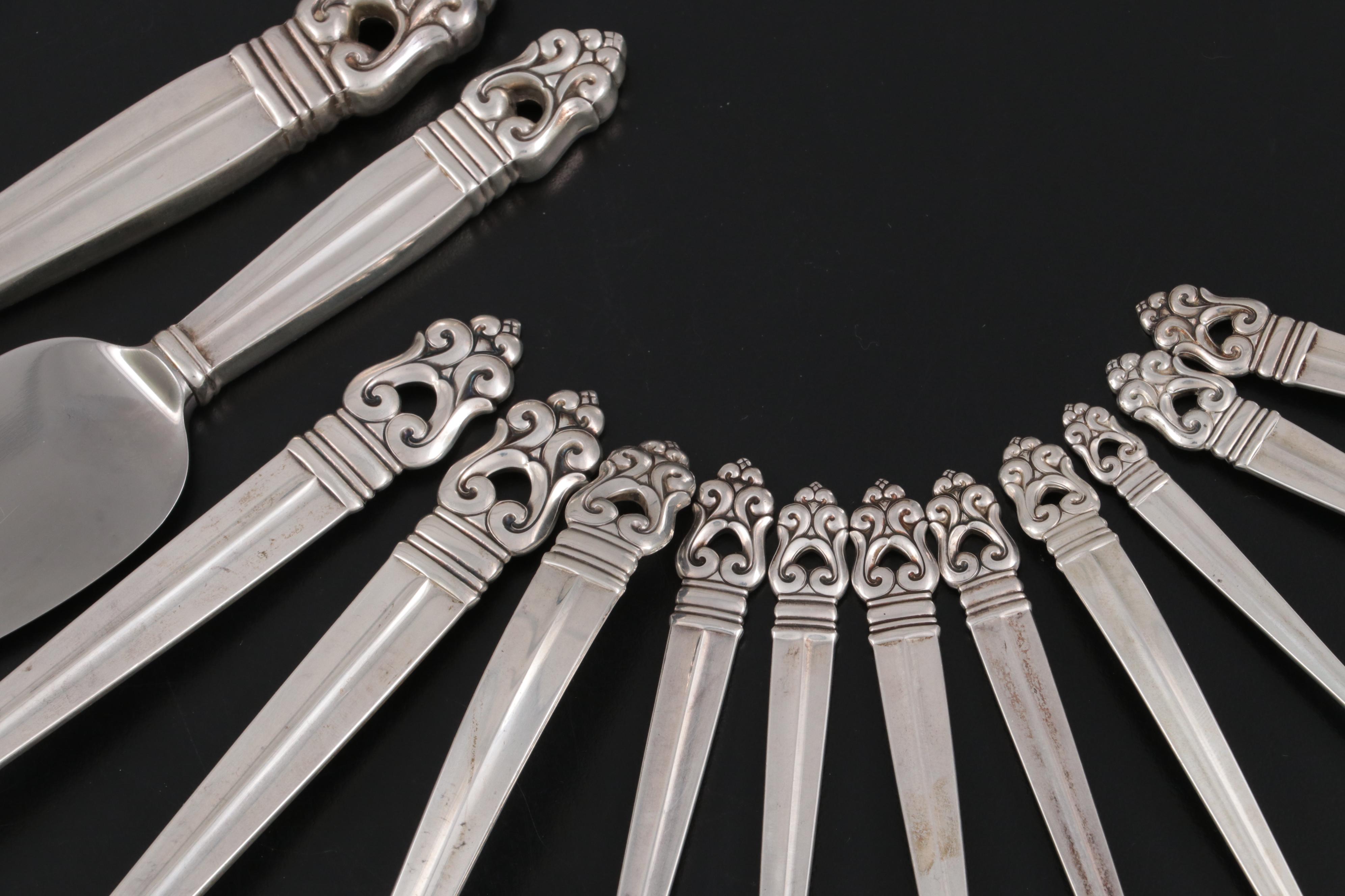 International "Royal Danish" Sterling Silver Flatware and Serving Utensils