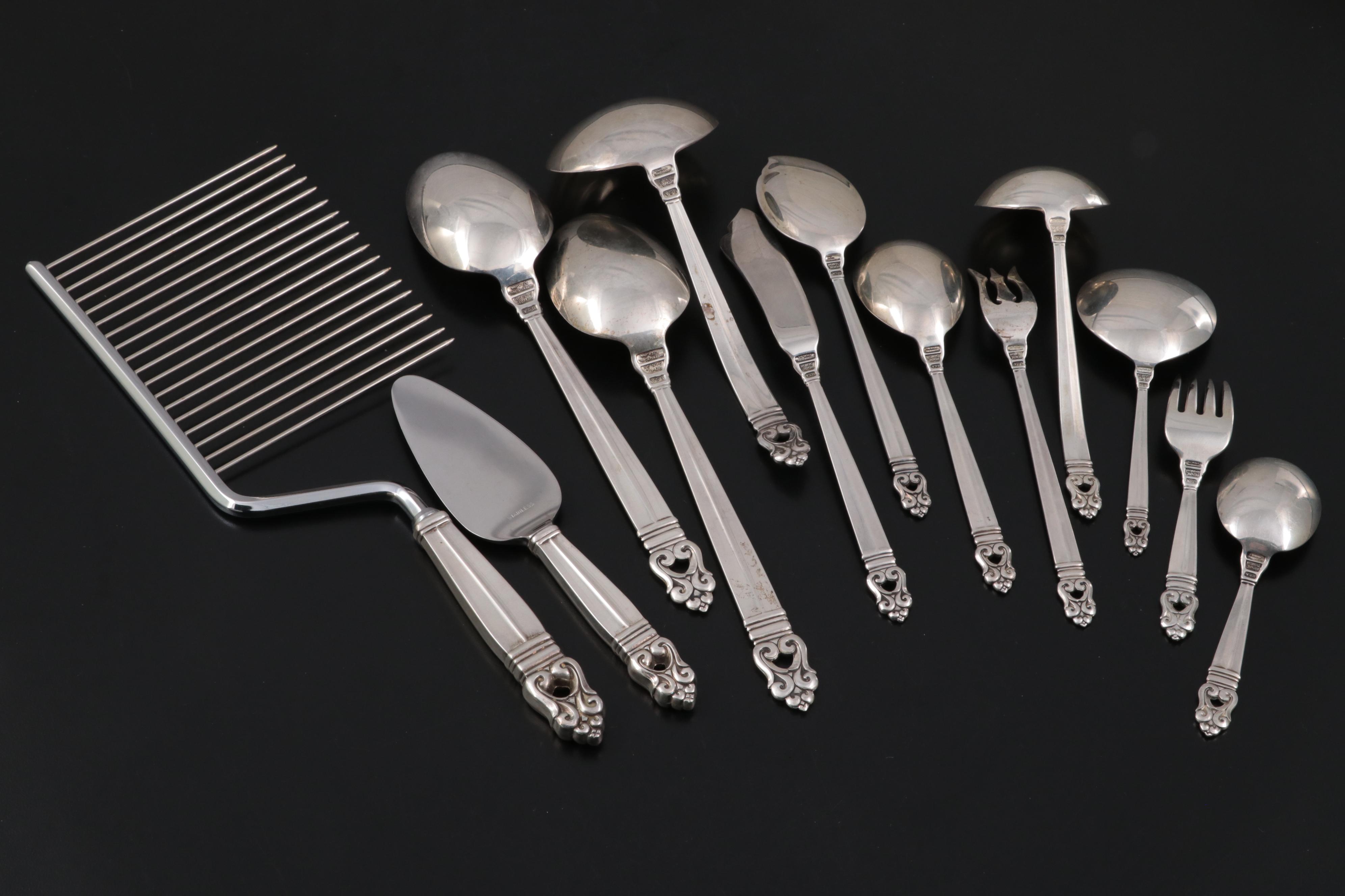 International "Royal Danish" Sterling Silver Flatware and Serving Utensils