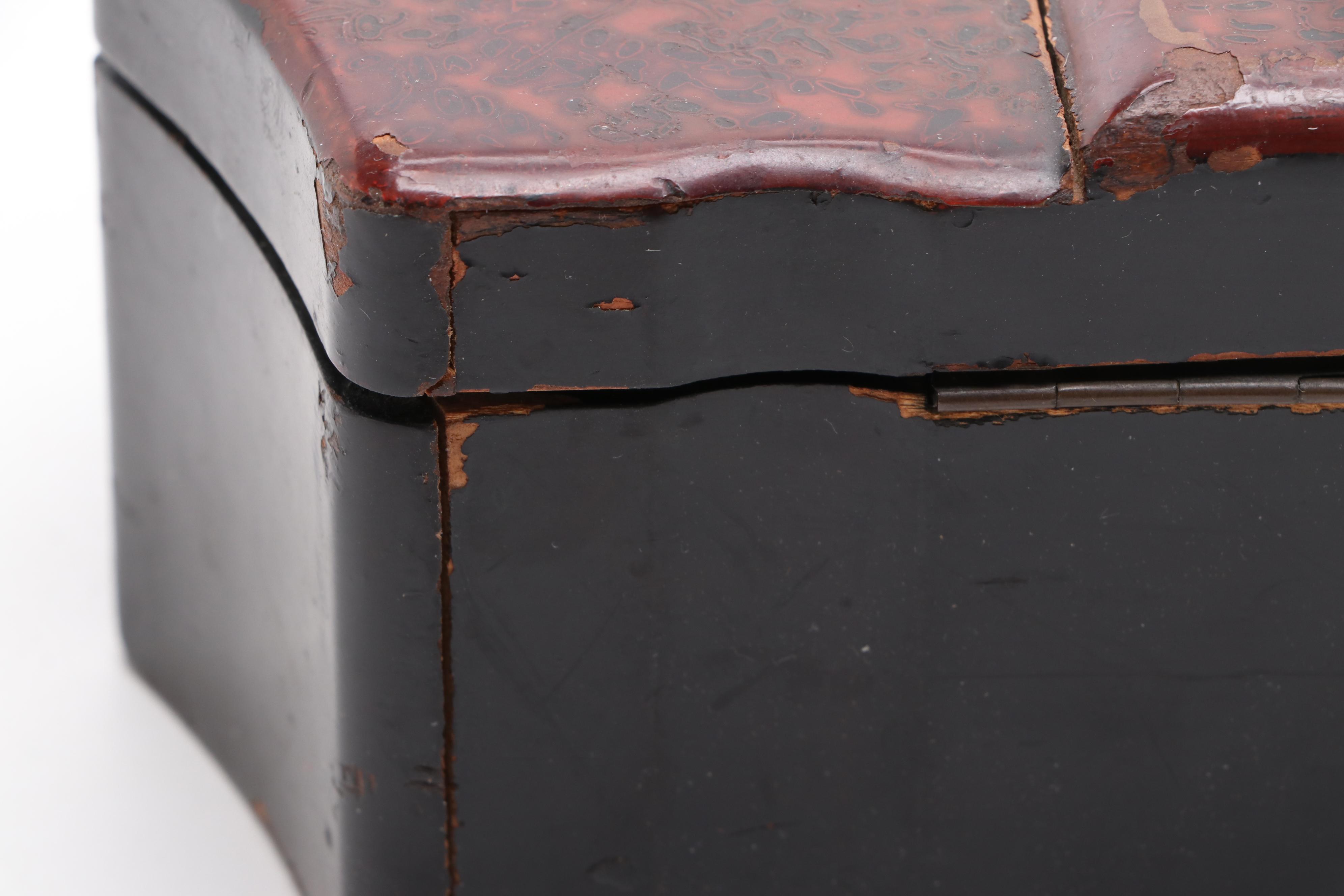 Laquerware and Wooden Glove Box and Jewelry Box