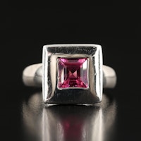 14K Pink Tourmaline and 0.17 CTW Diamond Ring