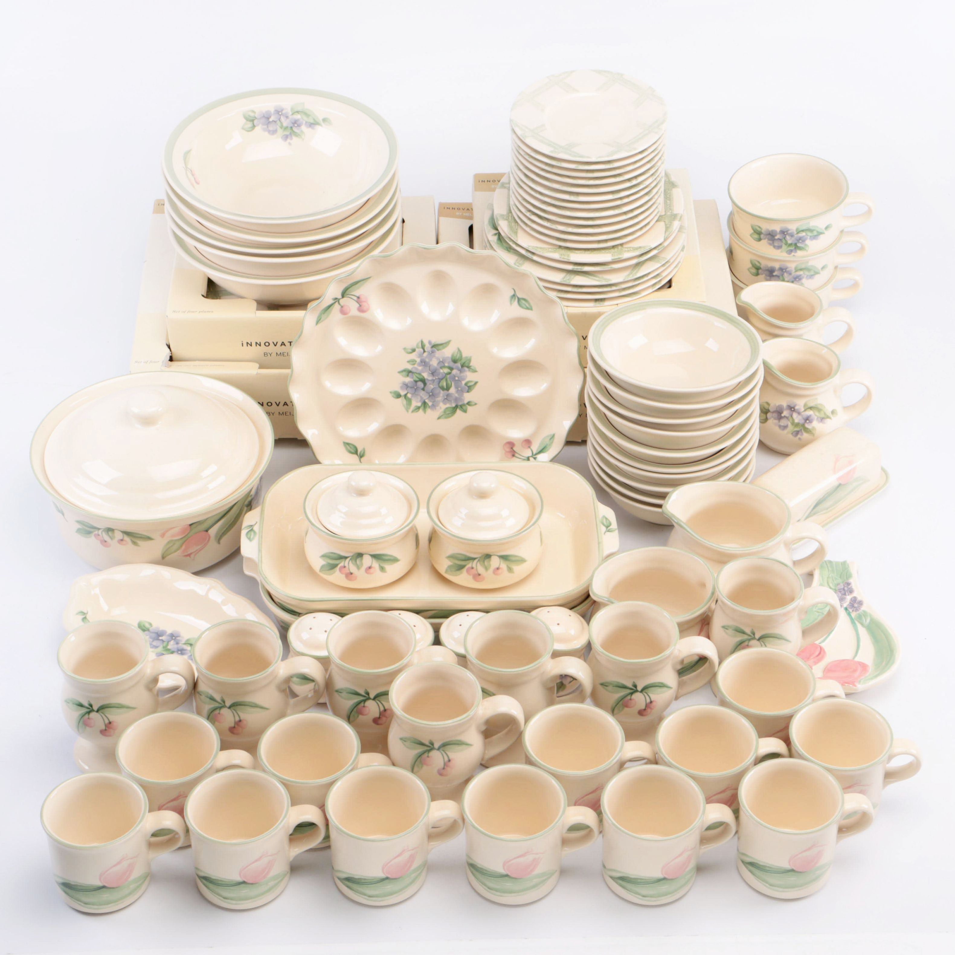 Pfaltzgraff "Garden Party" Stoneware Set