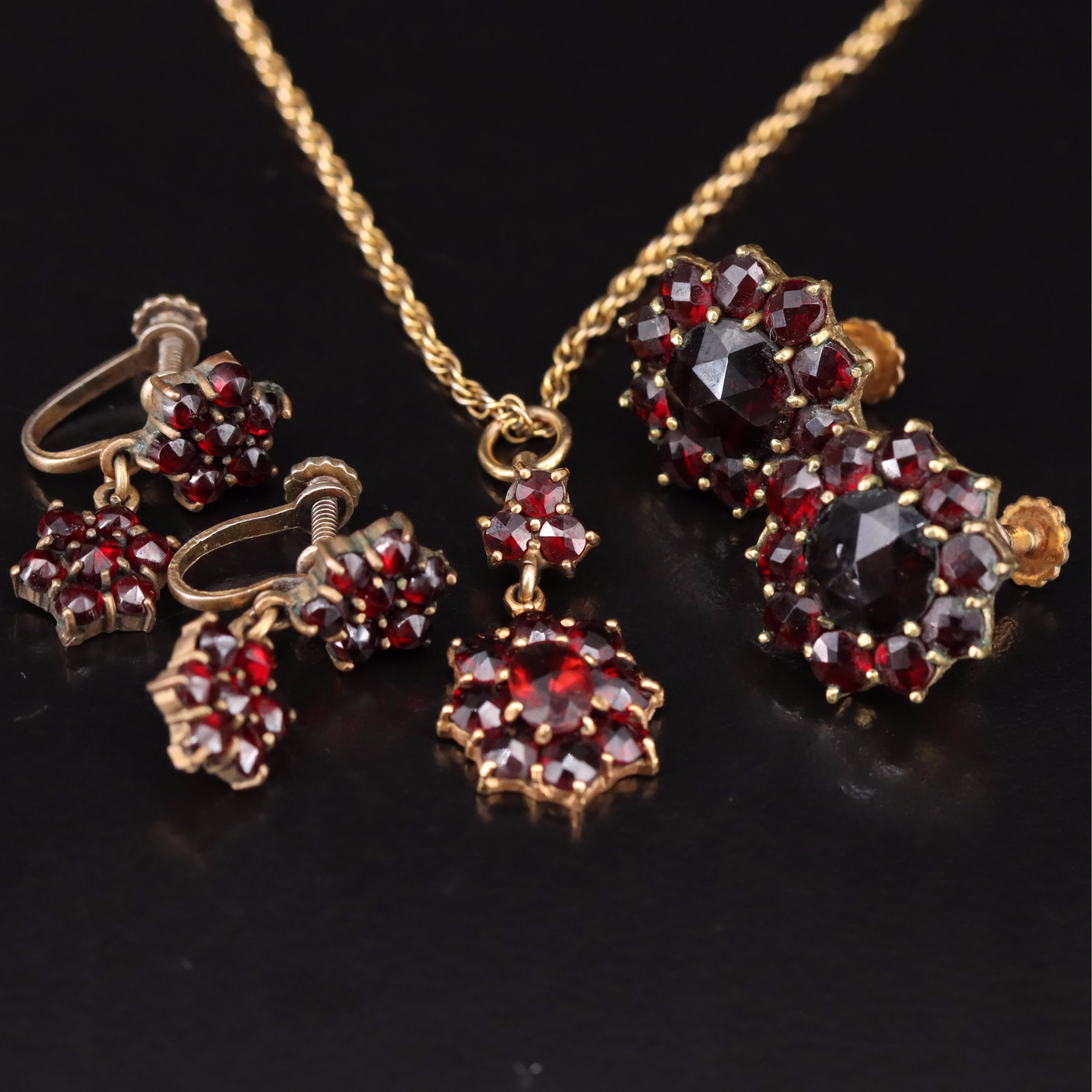 Garnet Collection Featuring Sterling and Gold-Filled
