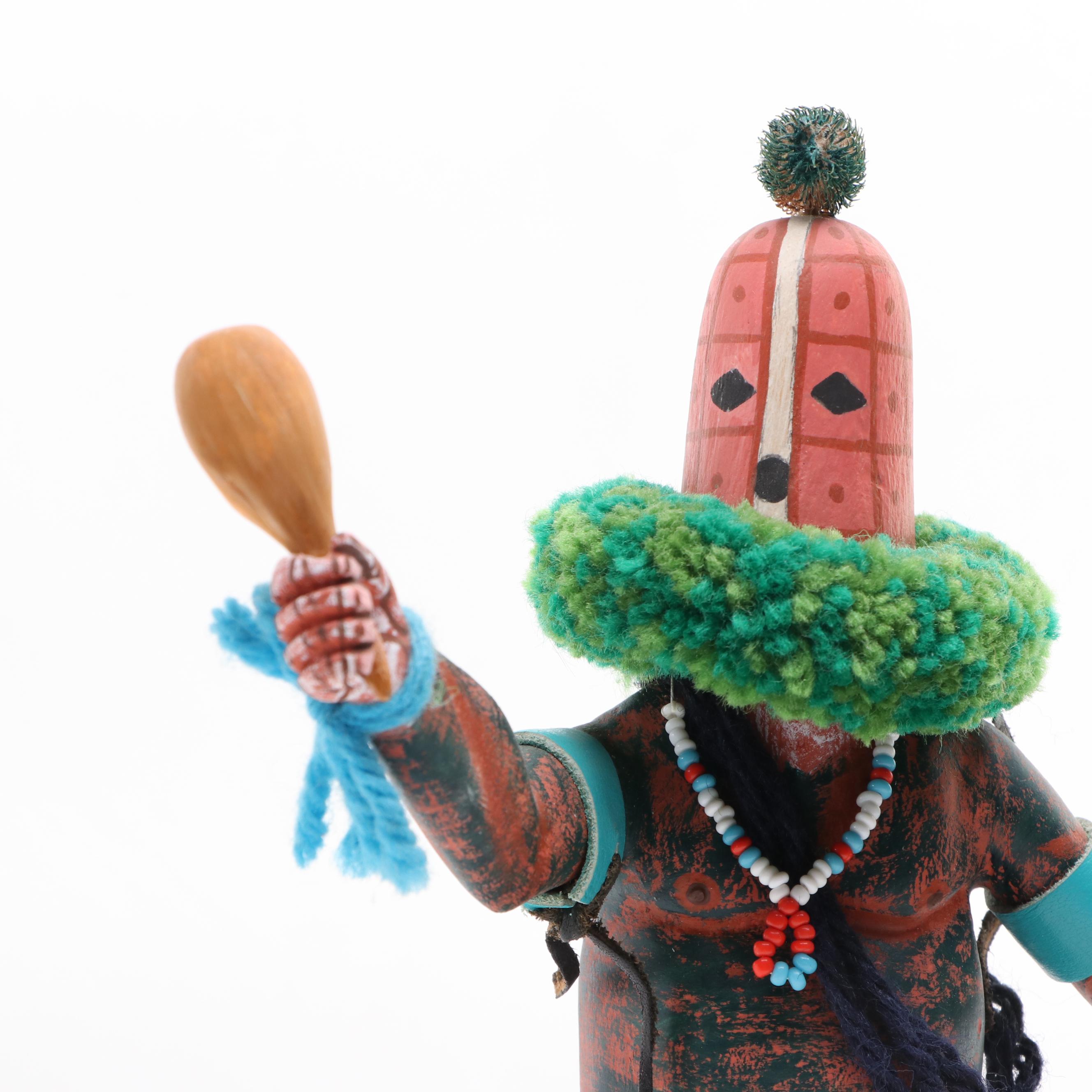 Loretta Yestewa & Pachock Collateta Hopi, Other Clown Tewa & Rattle Aya Kachinas