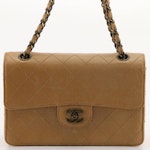 Chanel Small Quilted Lambskin Leather Flap Purse with Interwoven Chain Strap