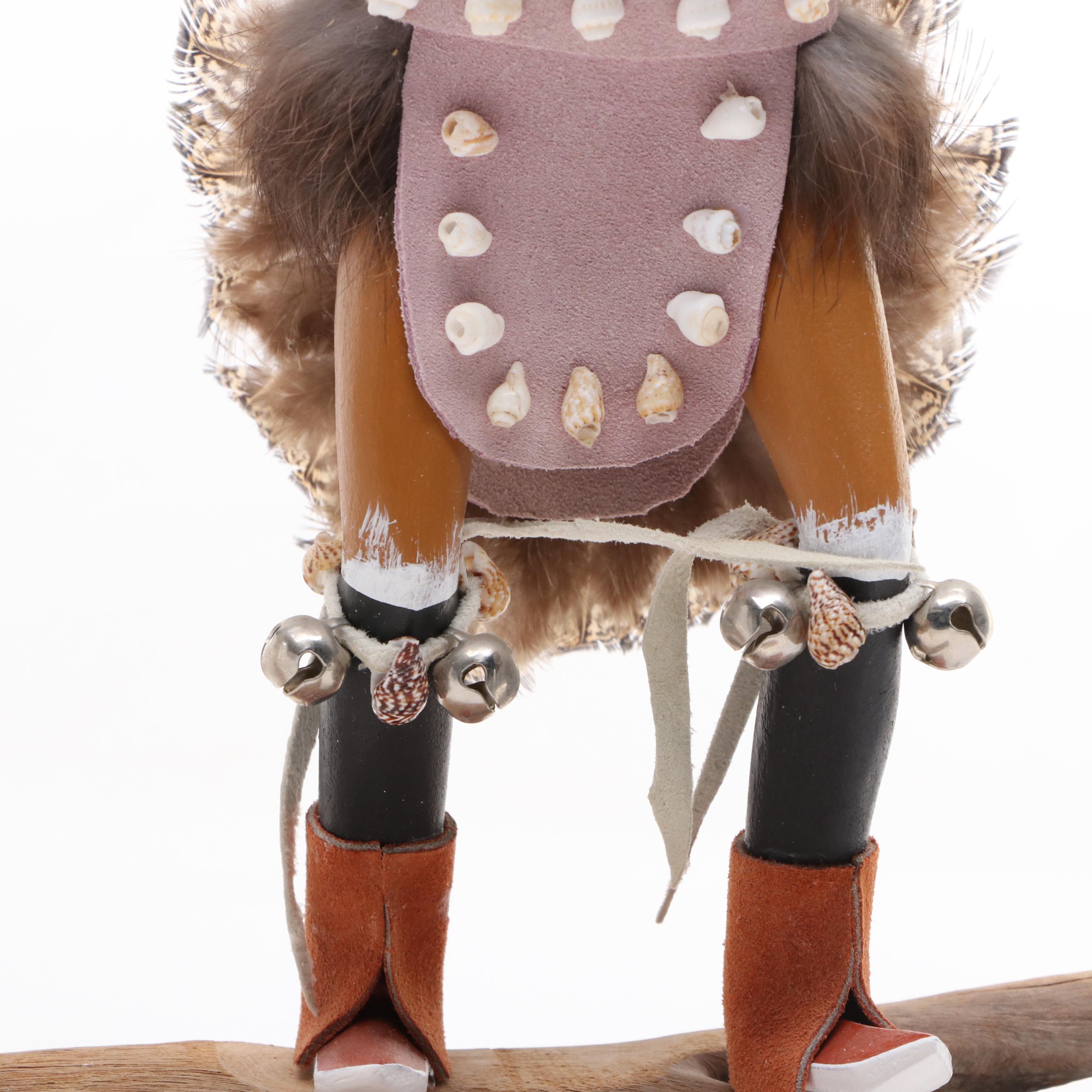 Leo Lecape Hopi Eototo Village Chief with Raymond Parkett Hoop Dancer Kachinas