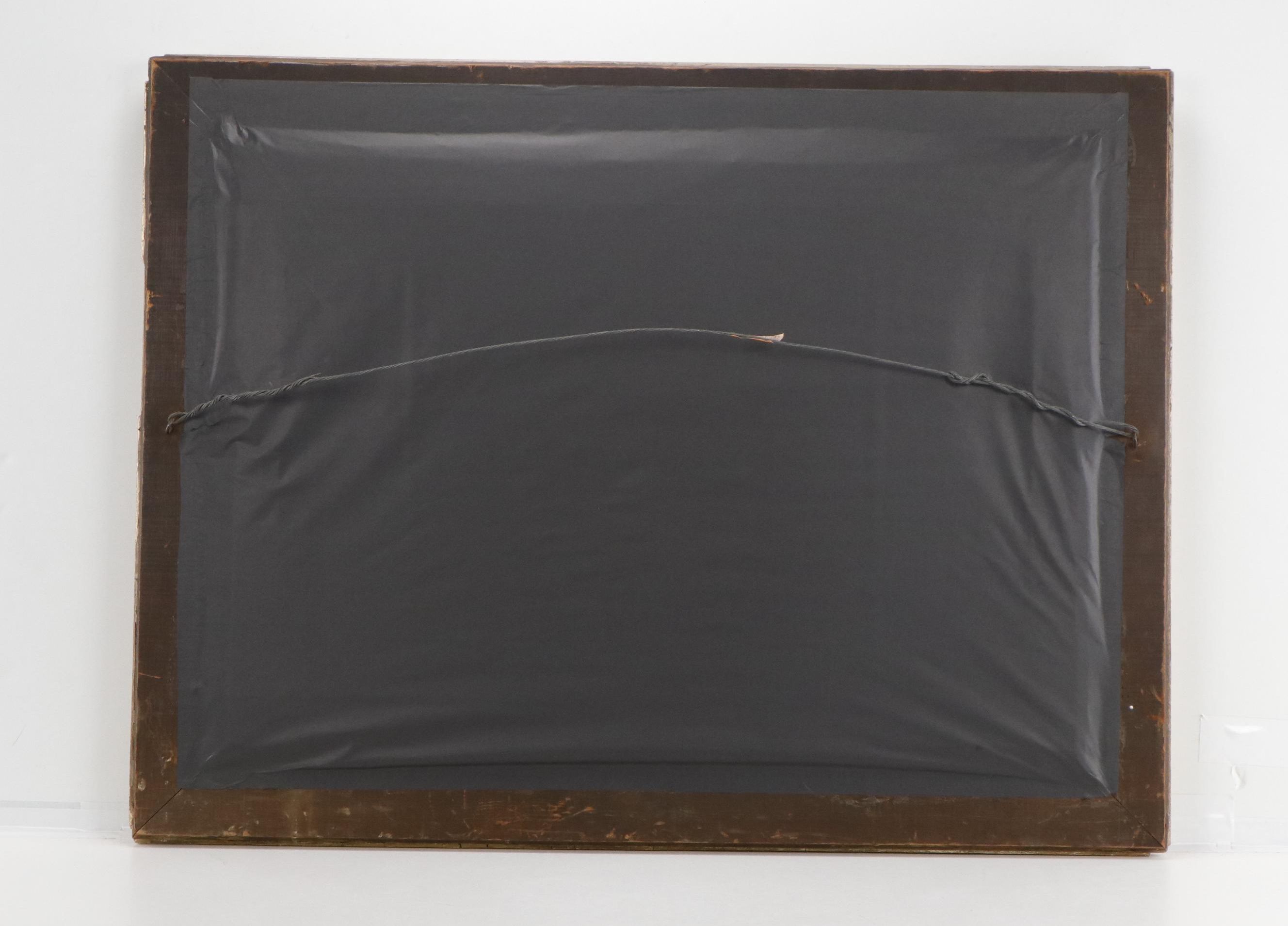 Hudson River School Oil Painting of Landscape with Stream and Bridge