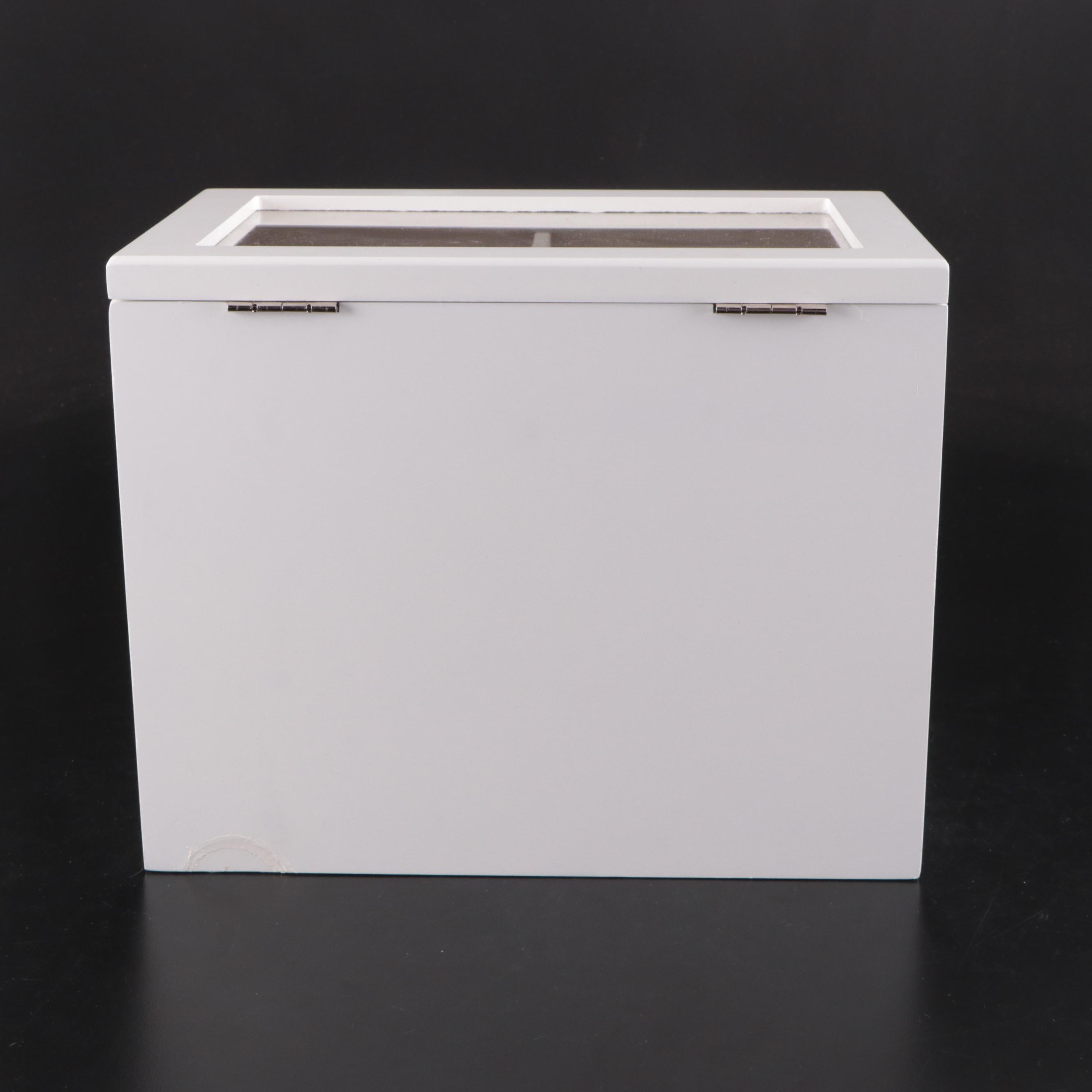 White and Light Blue Jewelry Boxes