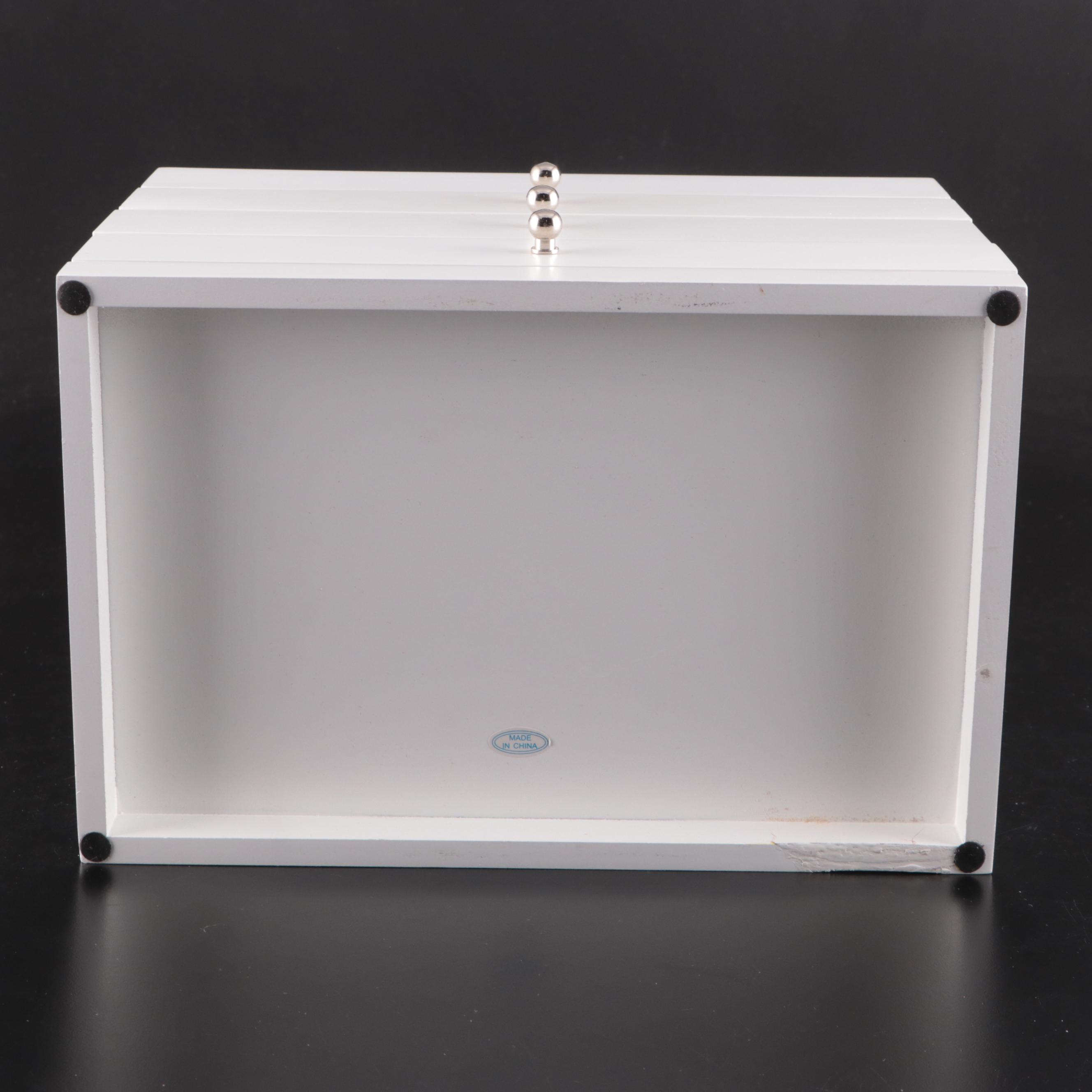 White and Light Blue Jewelry Boxes