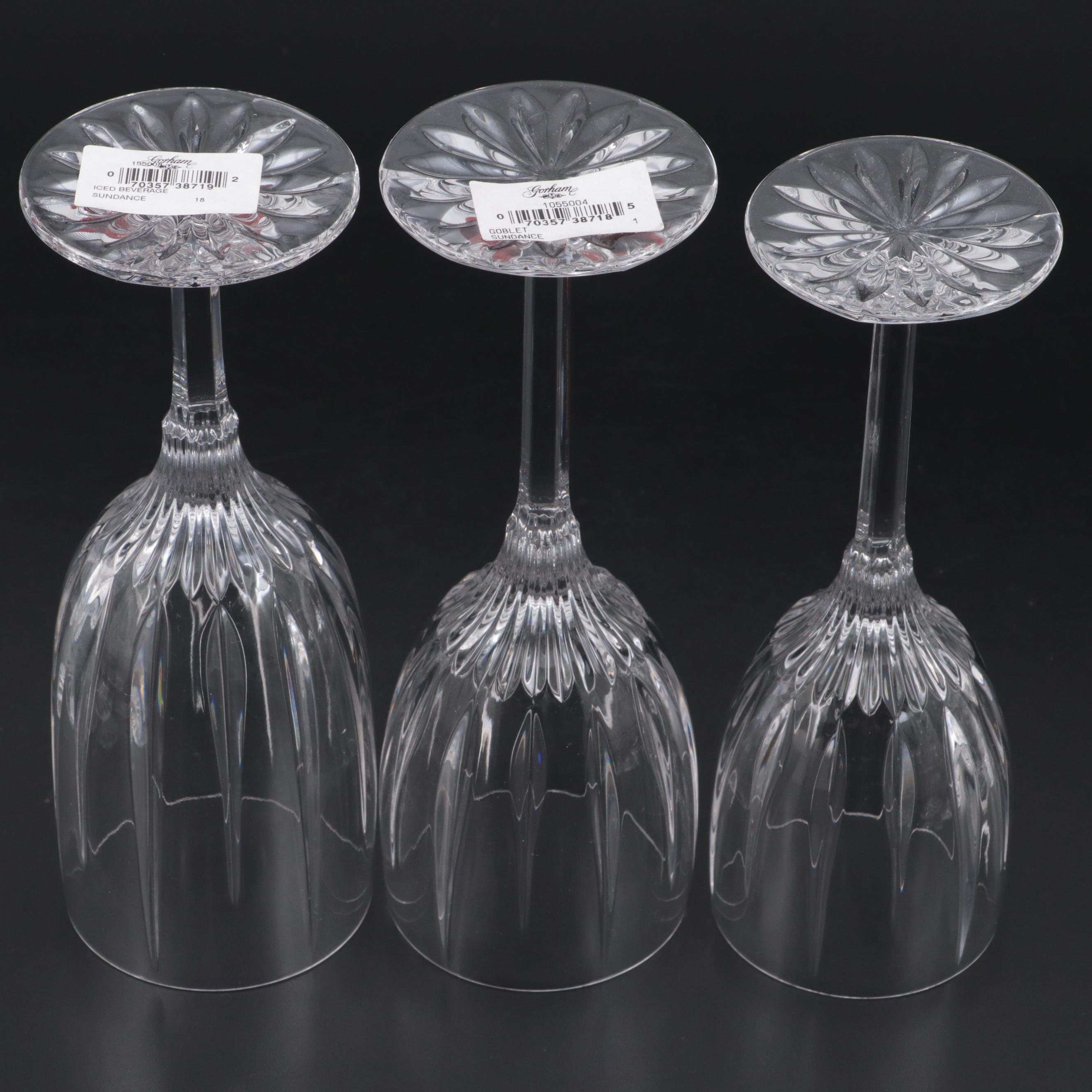 Gorham "Sundance" Crystal Stemware, Late 20th Century