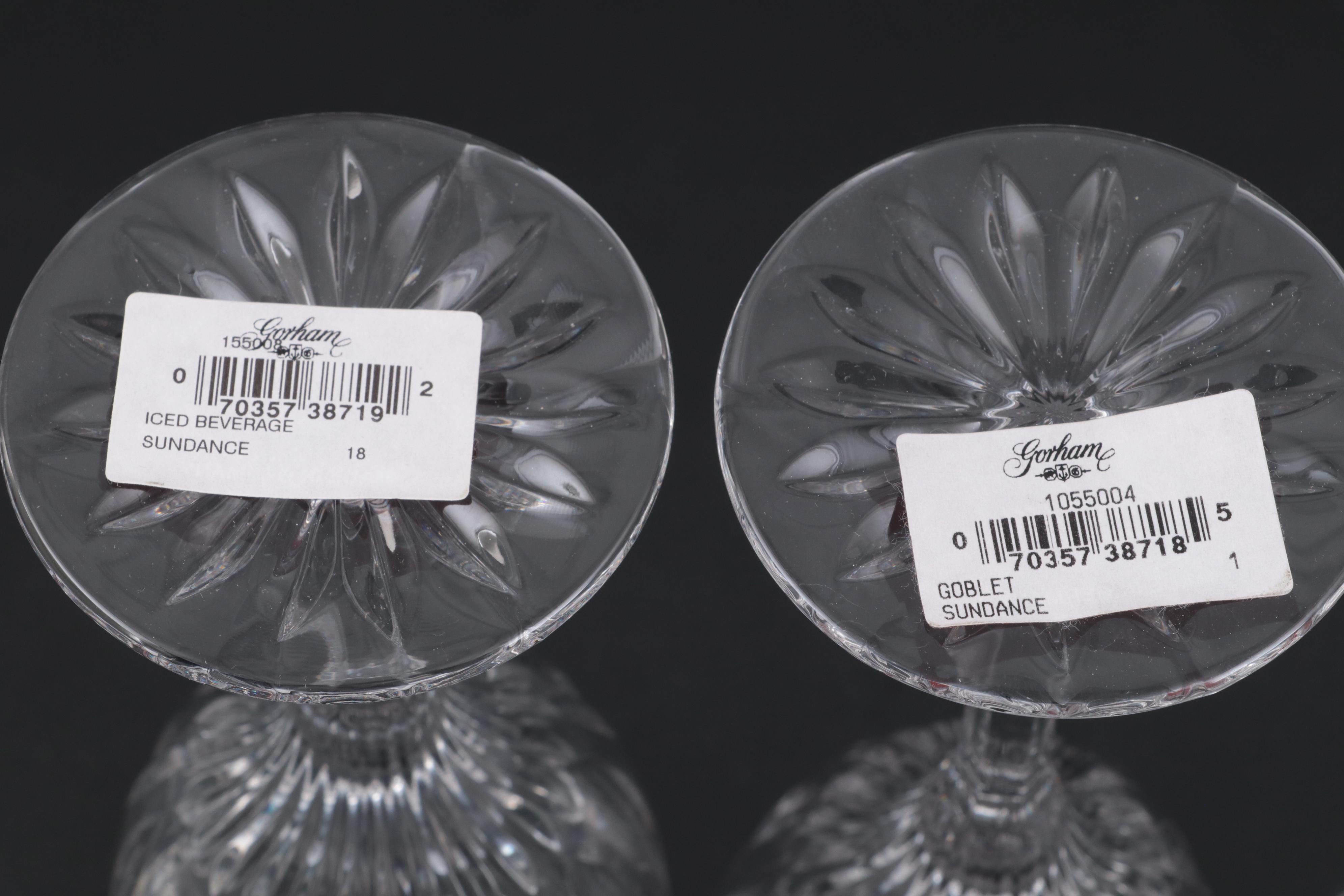 Gorham "Sundance" Crystal Stemware, Late 20th Century