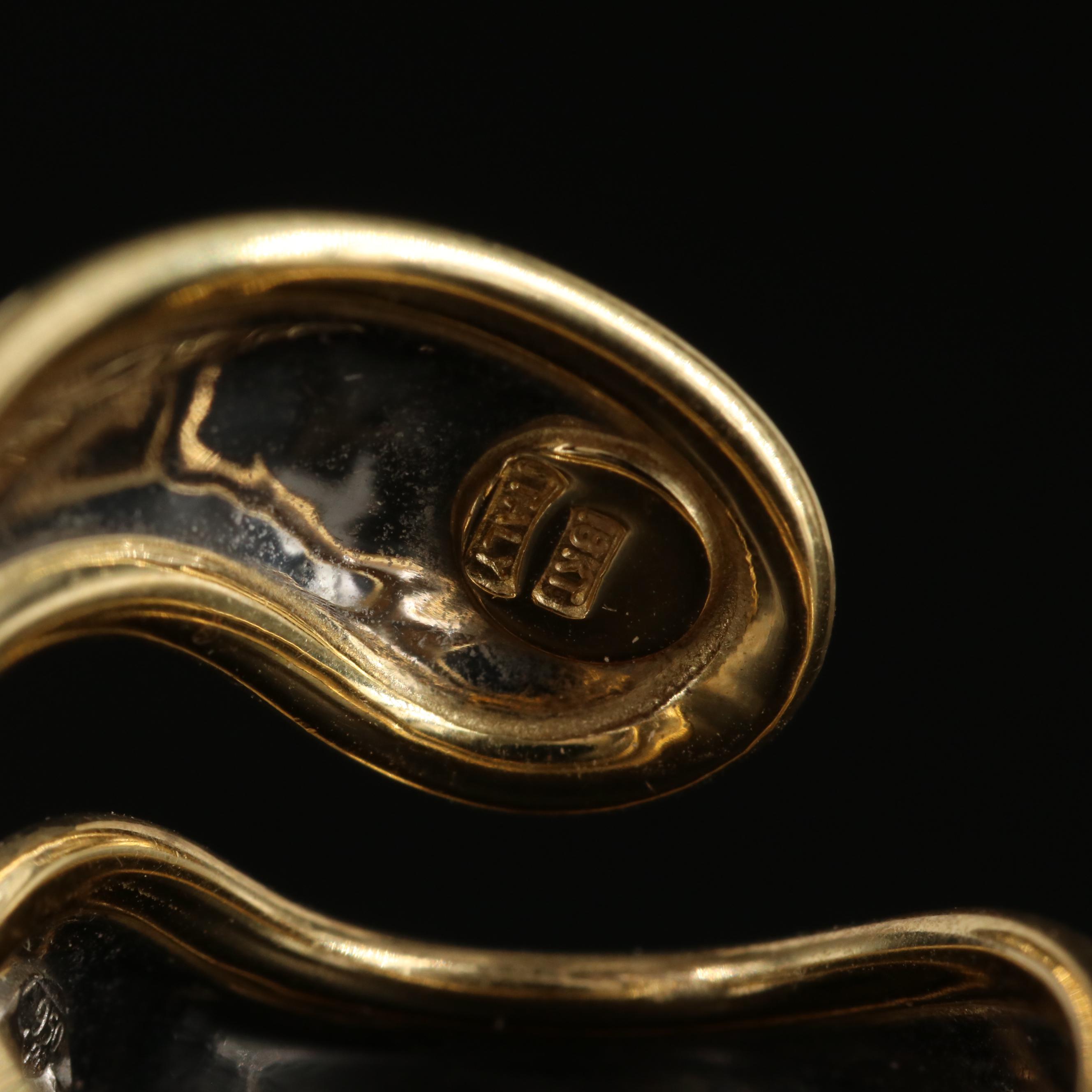 Platinum with 18K Frame By-Pass Ring