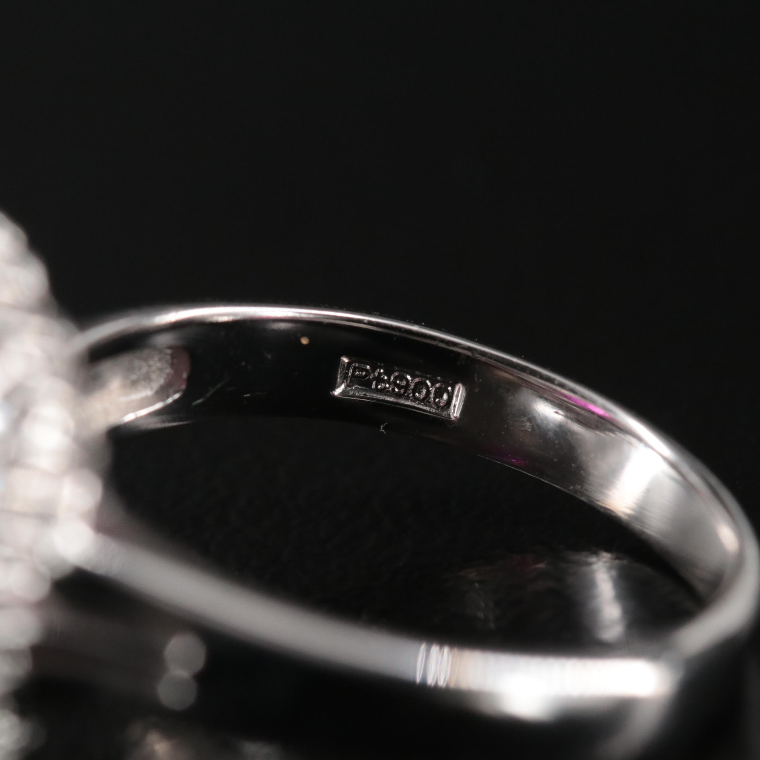 Platinum Thai Ruby and Diamond Ring with GIA Origin Report