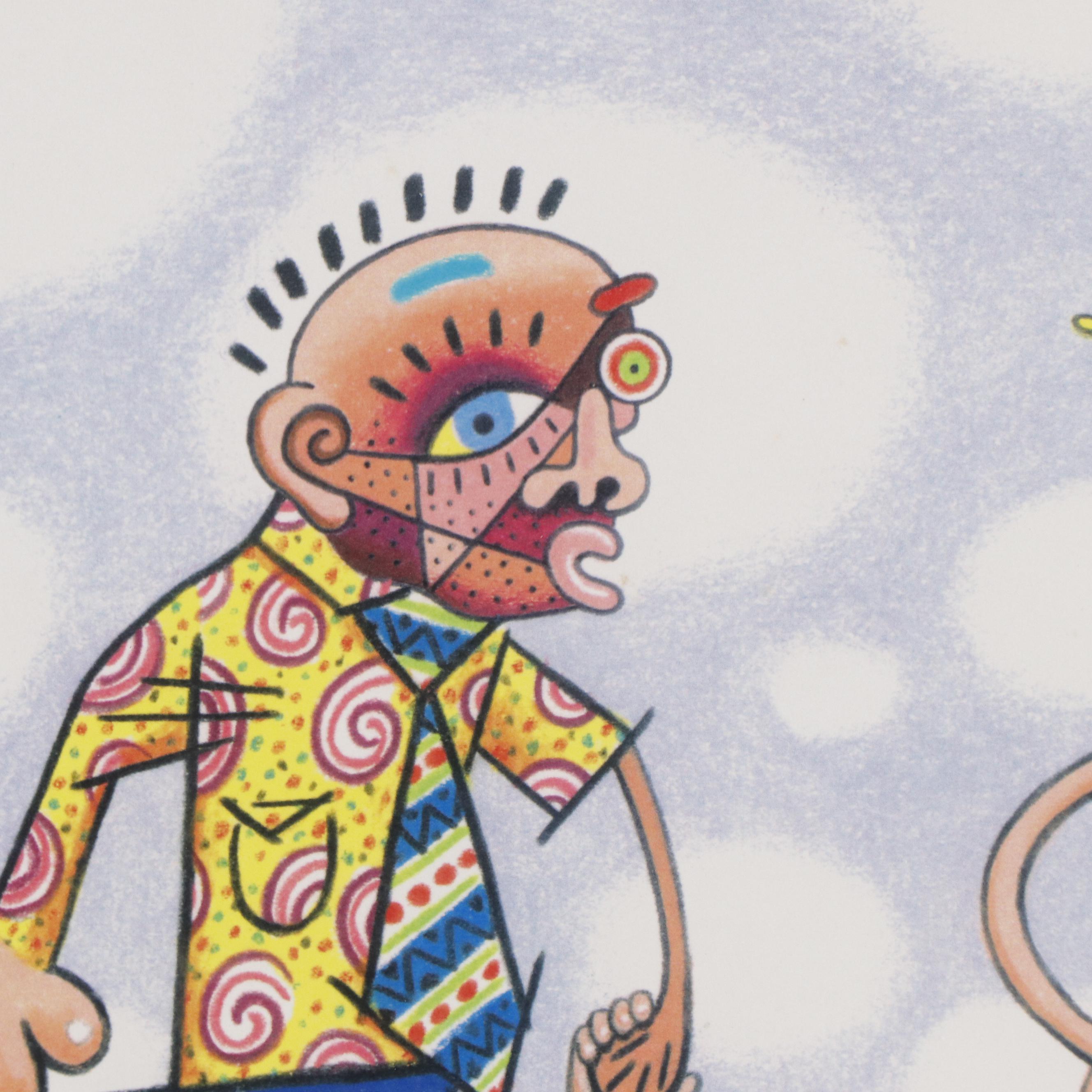 "A Young Pablo Picasso With His Parents" After John Long