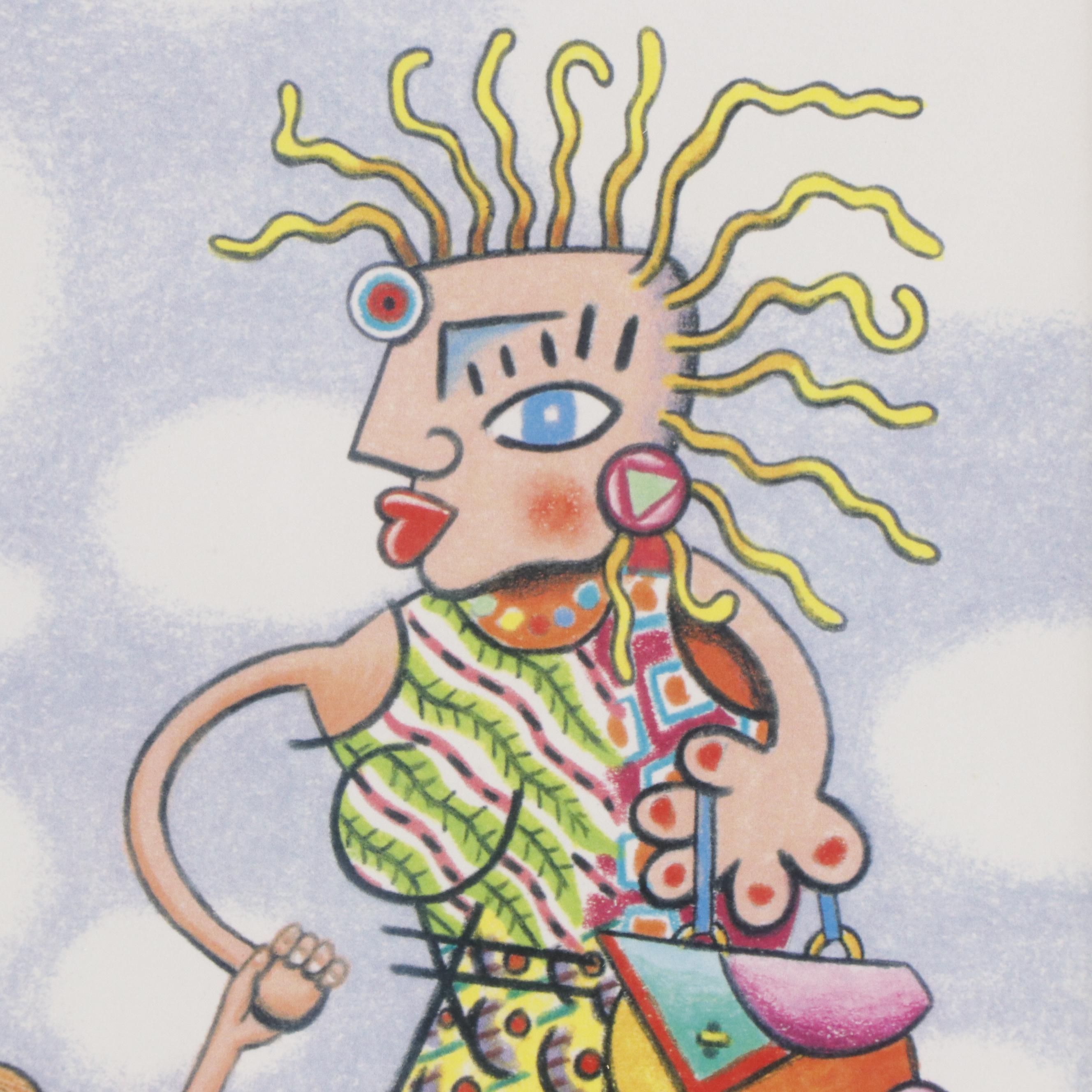 "A Young Pablo Picasso With His Parents" After John Long