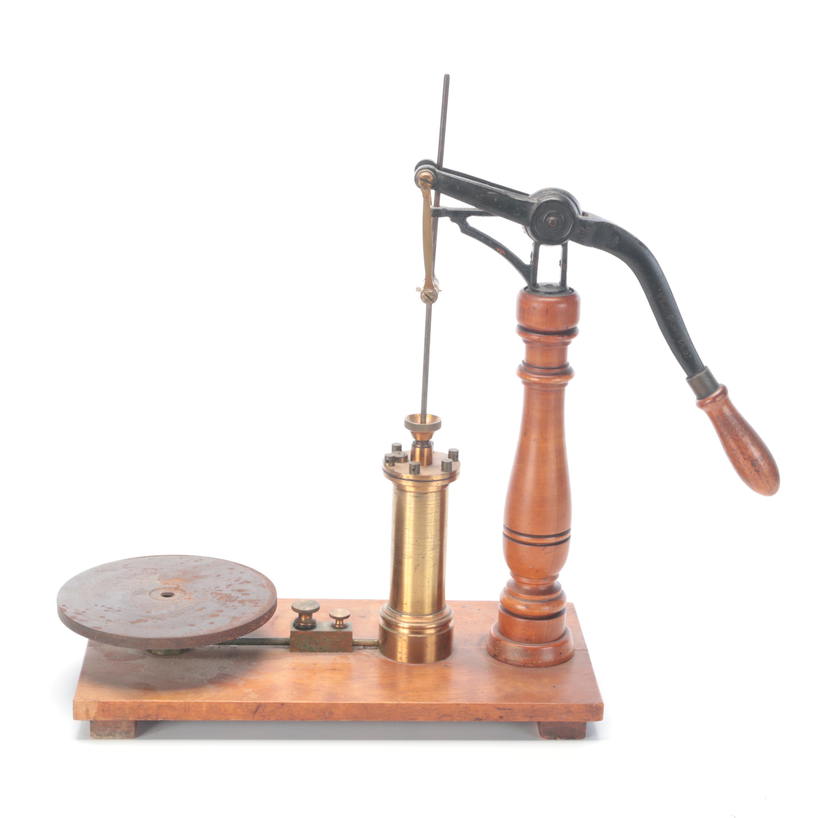 Late Victorian Demonstration Vacuum Pump