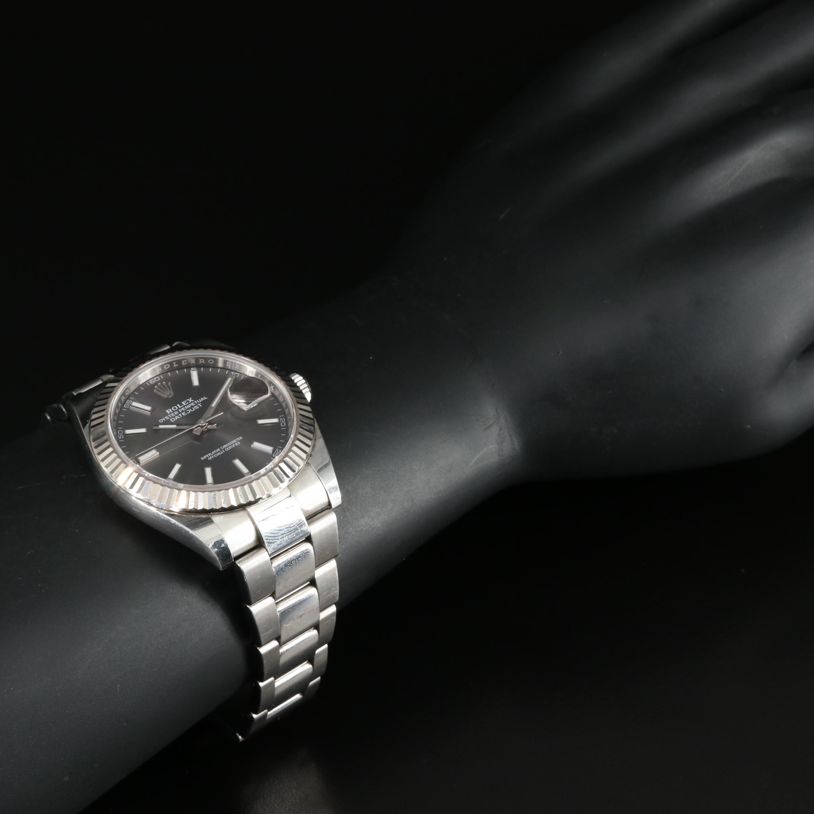 Rolex Oyster Perpetual Datejust 41 Gray Dial Watch