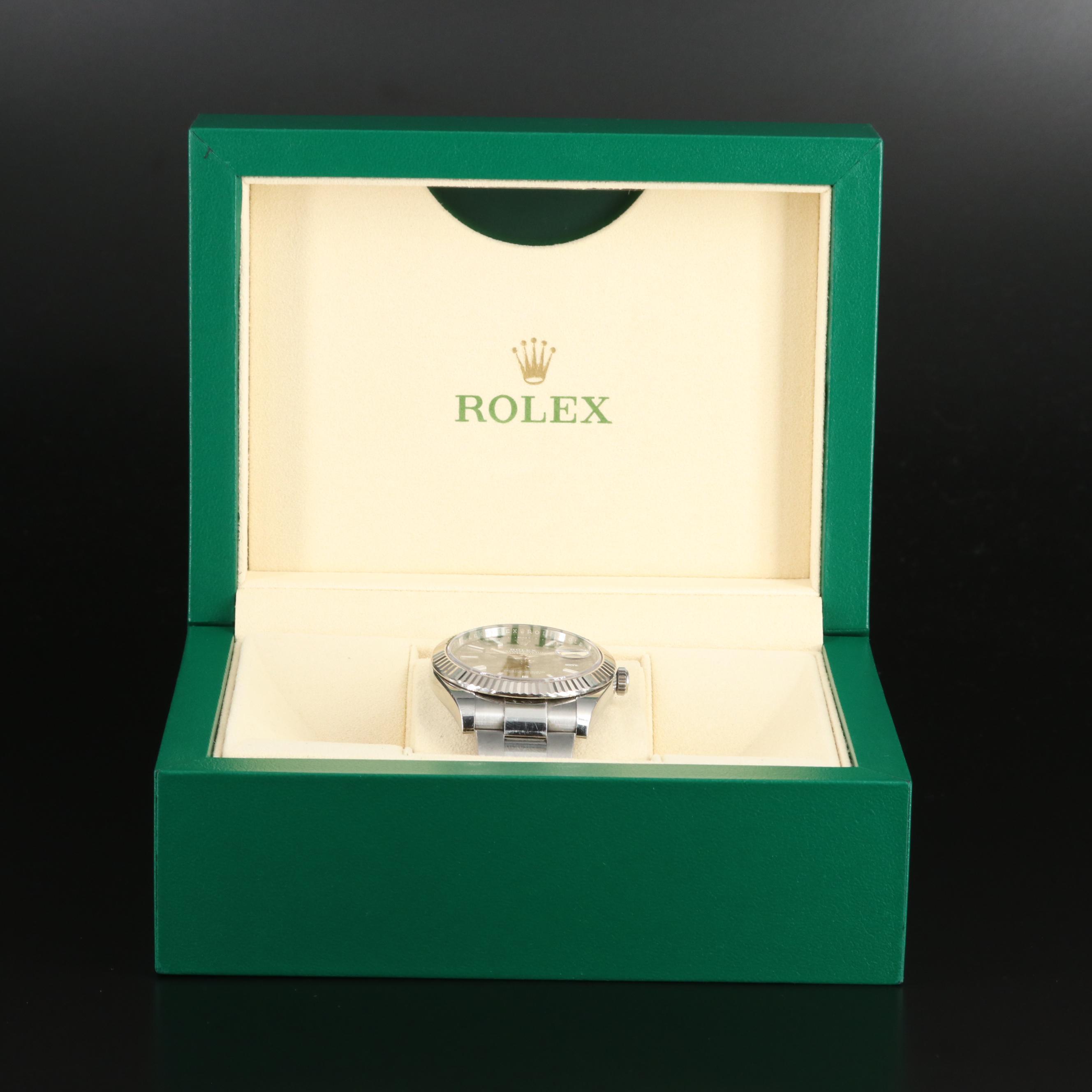 Rolex Oyster Perpetual Datejust 41 Gray Dial Watch