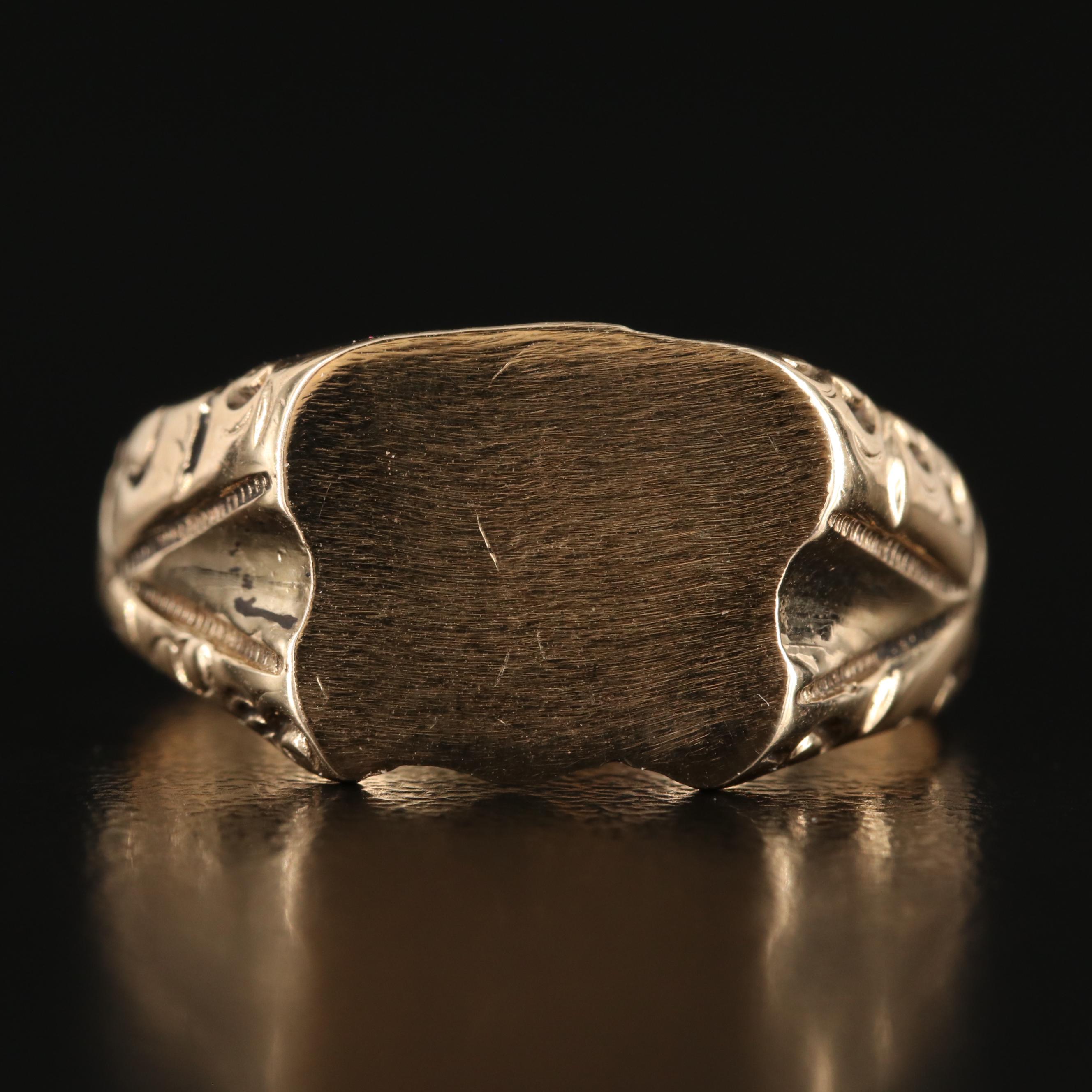 Vintage 14K Signet Ring