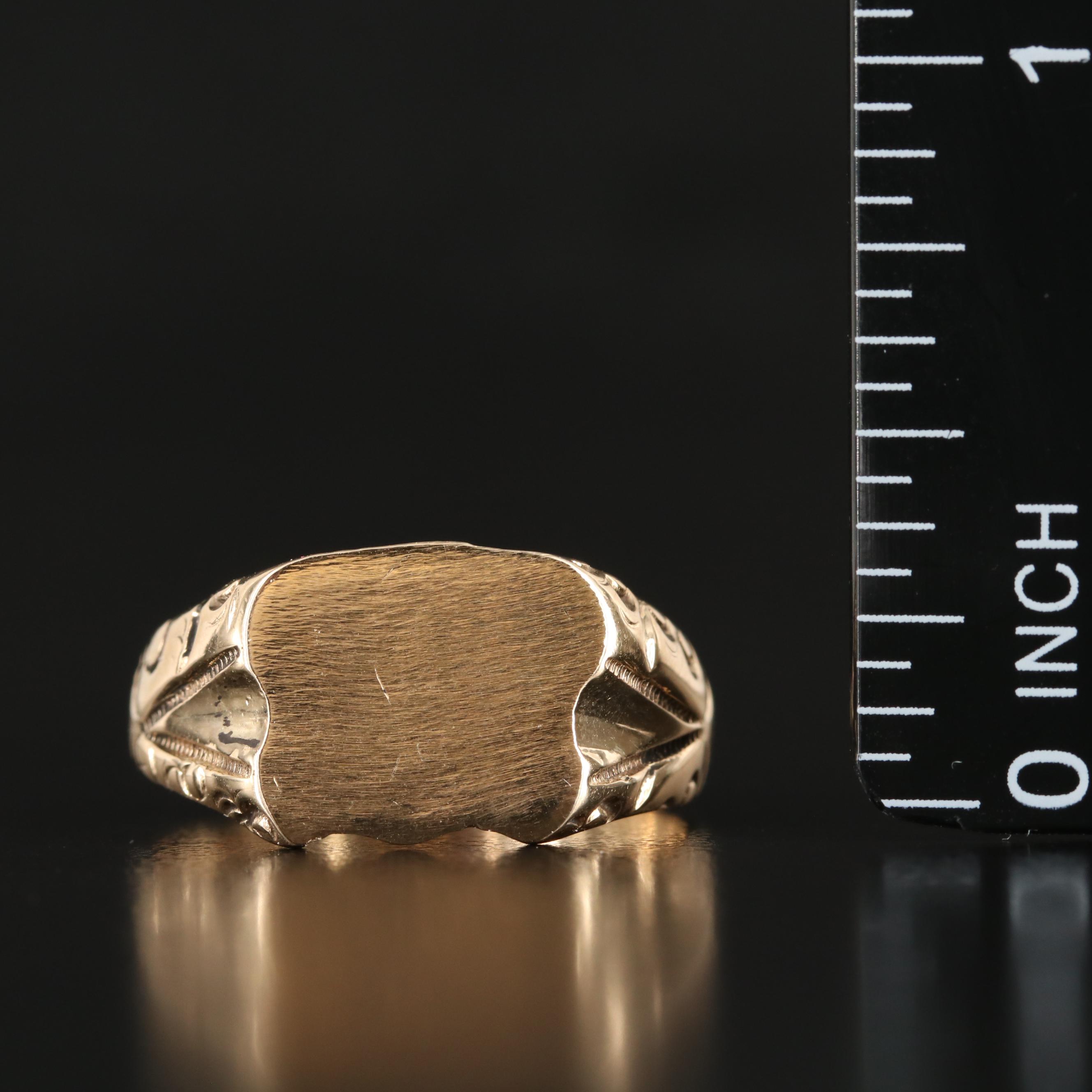 Vintage 14K Signet Ring