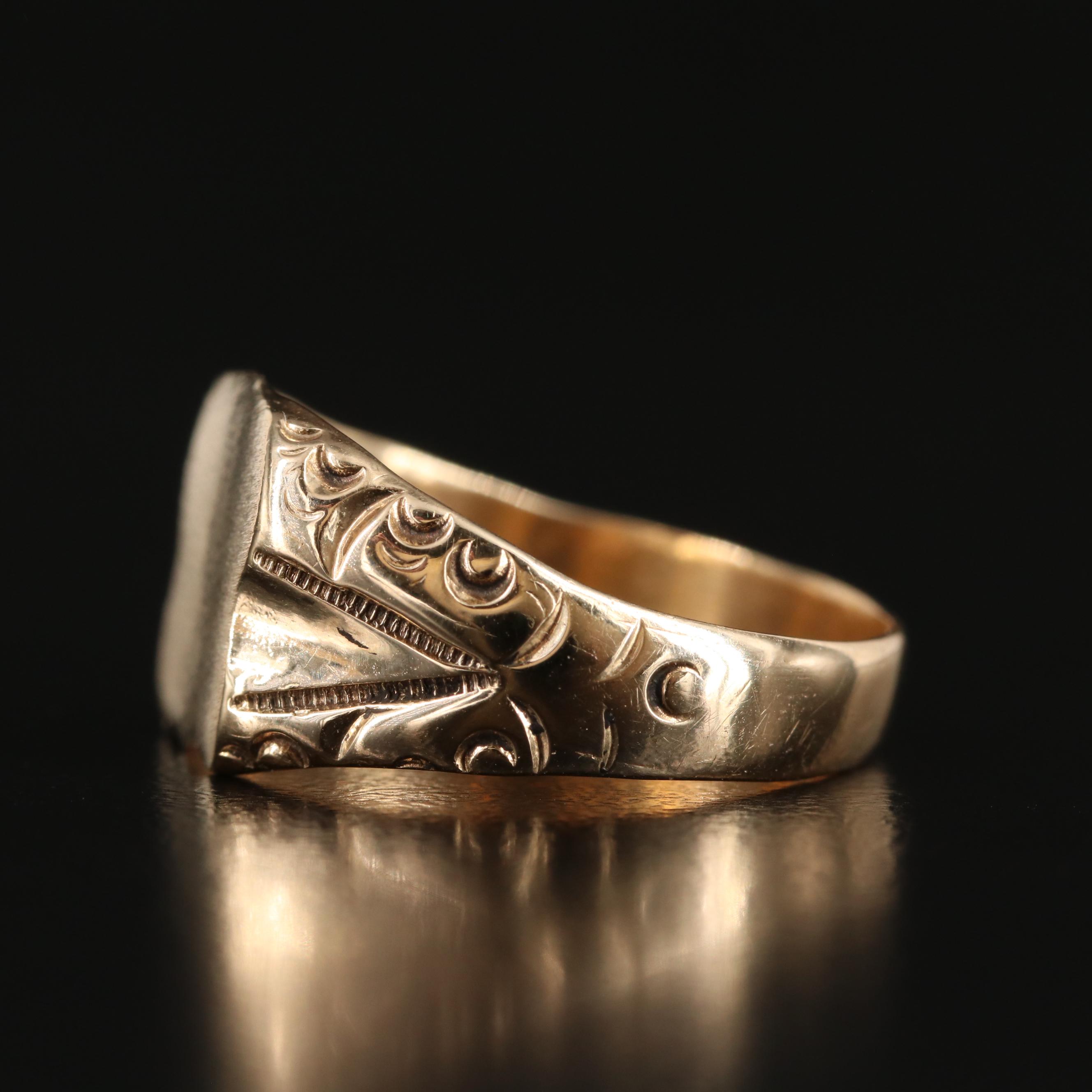 Vintage 14K Signet Ring