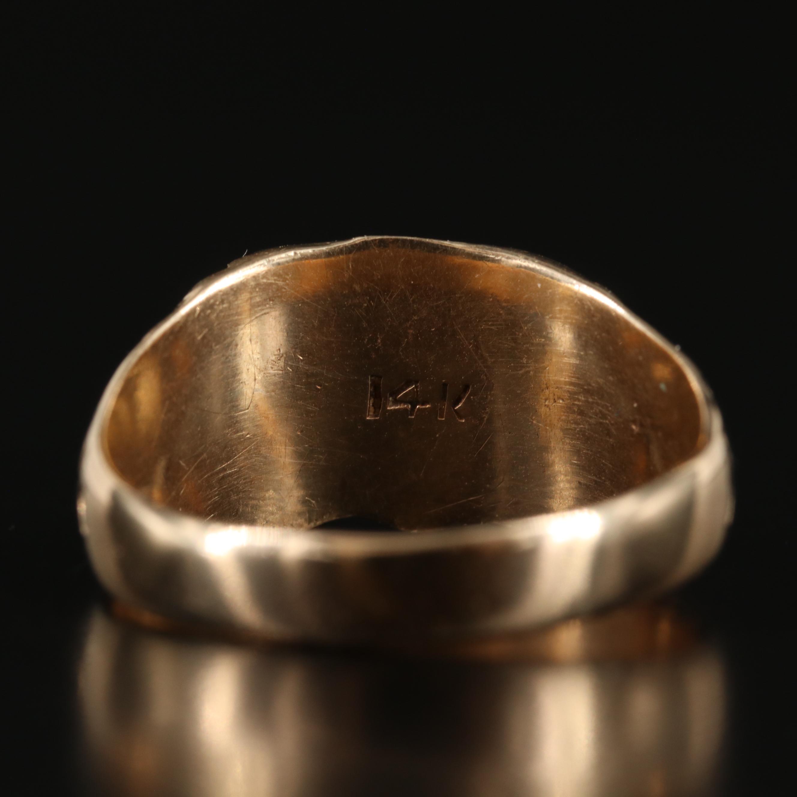Vintage 14K Signet Ring