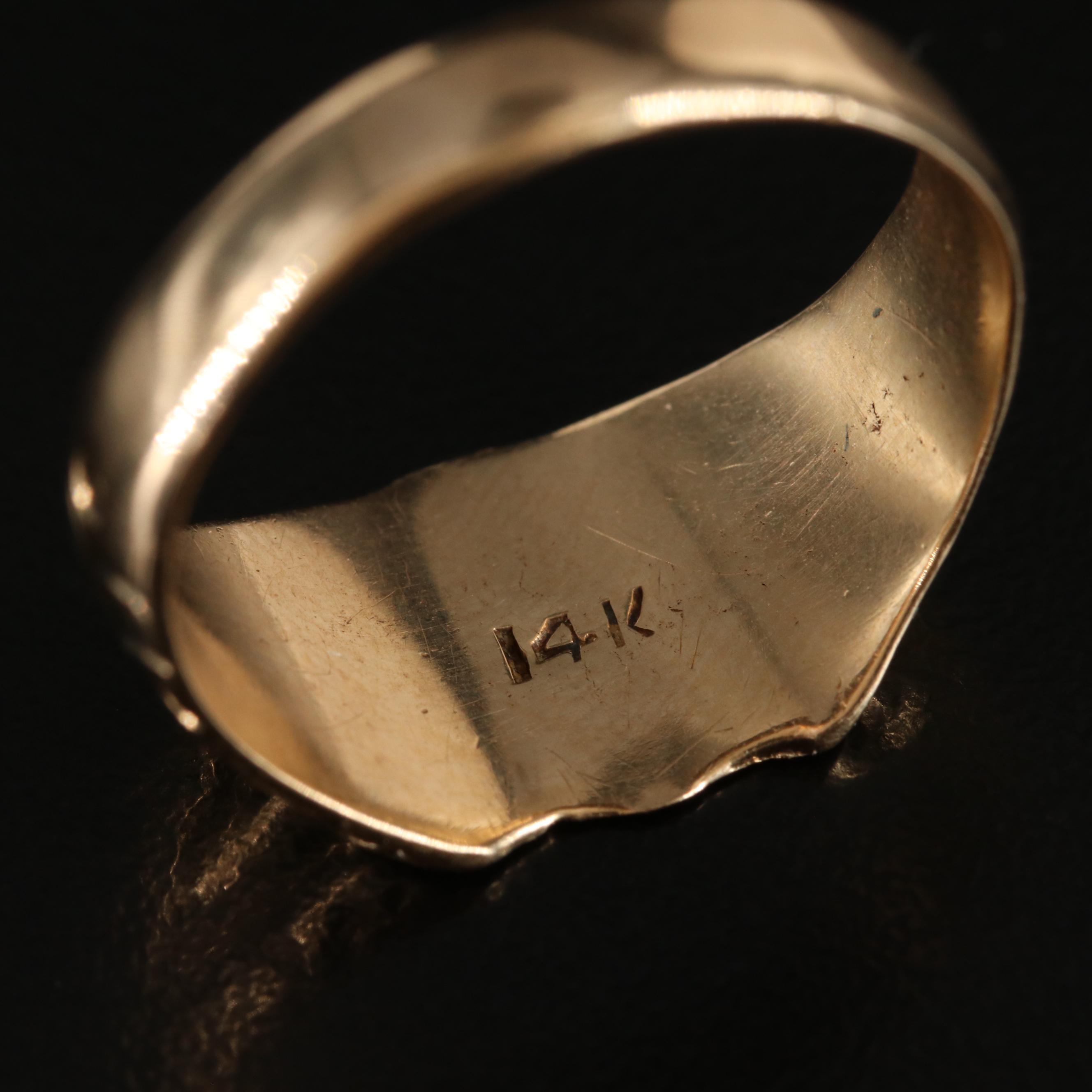 Vintage 14K Signet Ring