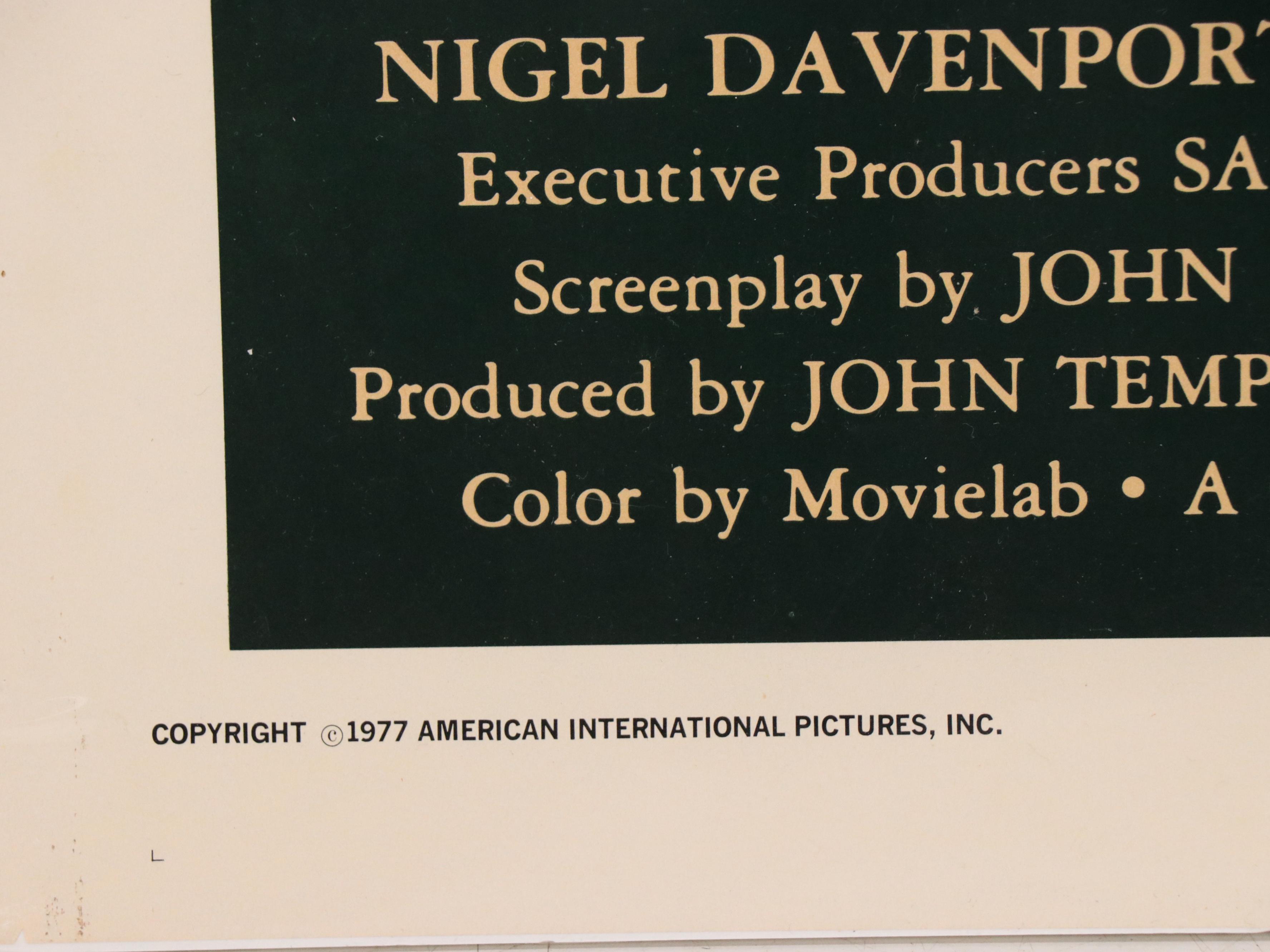 "The Island of Dr. Moreau" Original Movie Poster, c. 1977