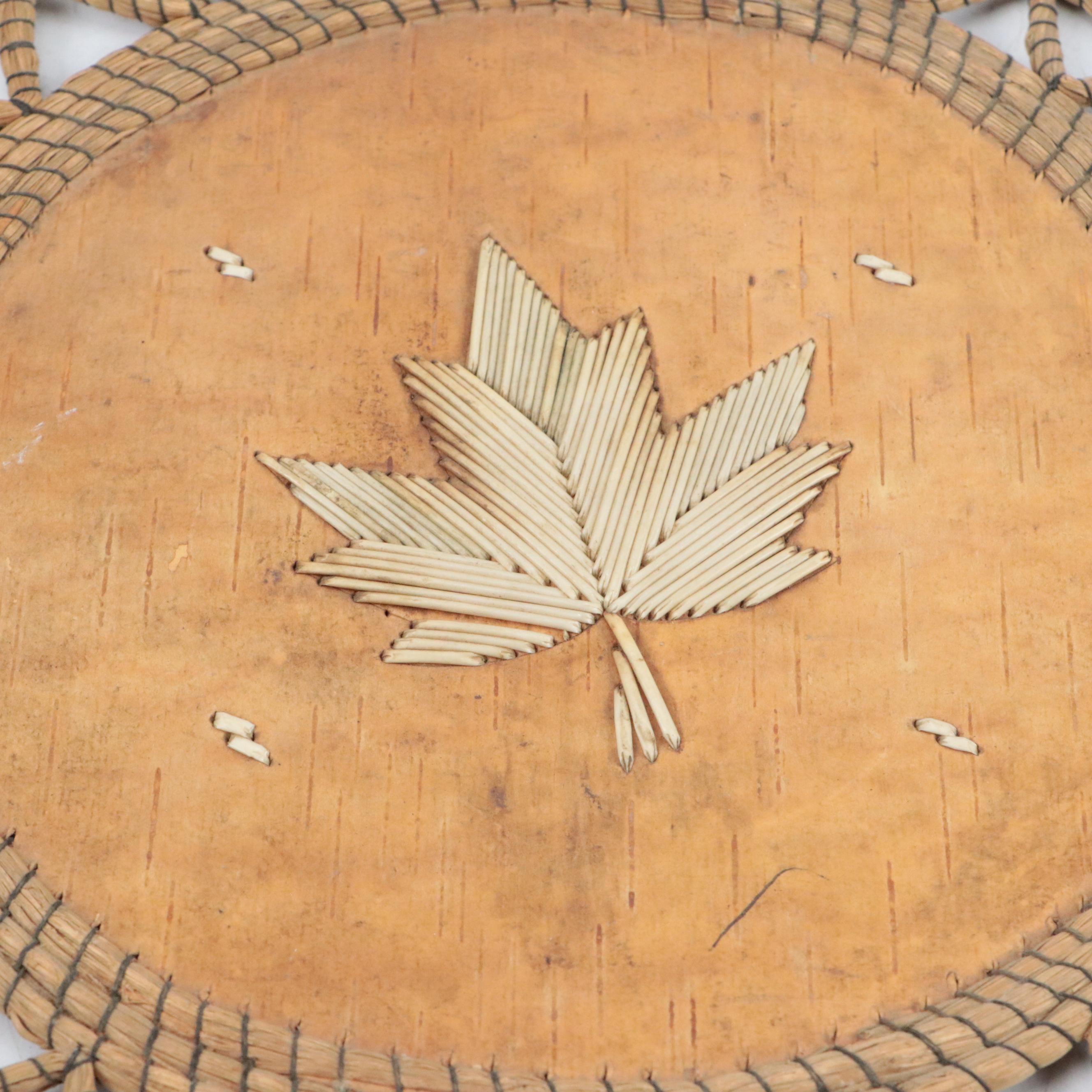 Southwest Embossed Leather Box with Native American Style Trivet and Arrowhead