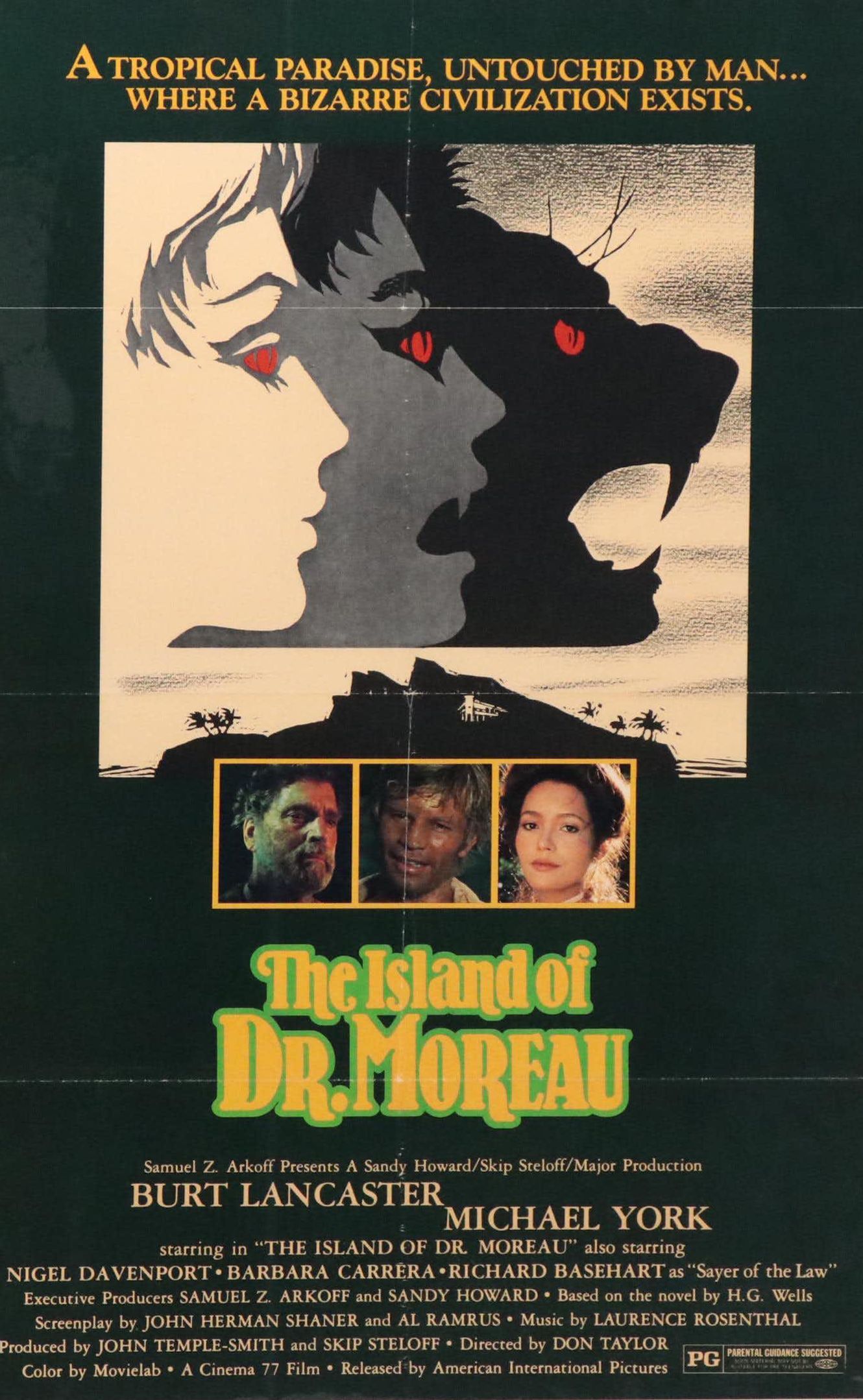 "The Island of Dr. Moreau" Original Movie Poster, c. 1977