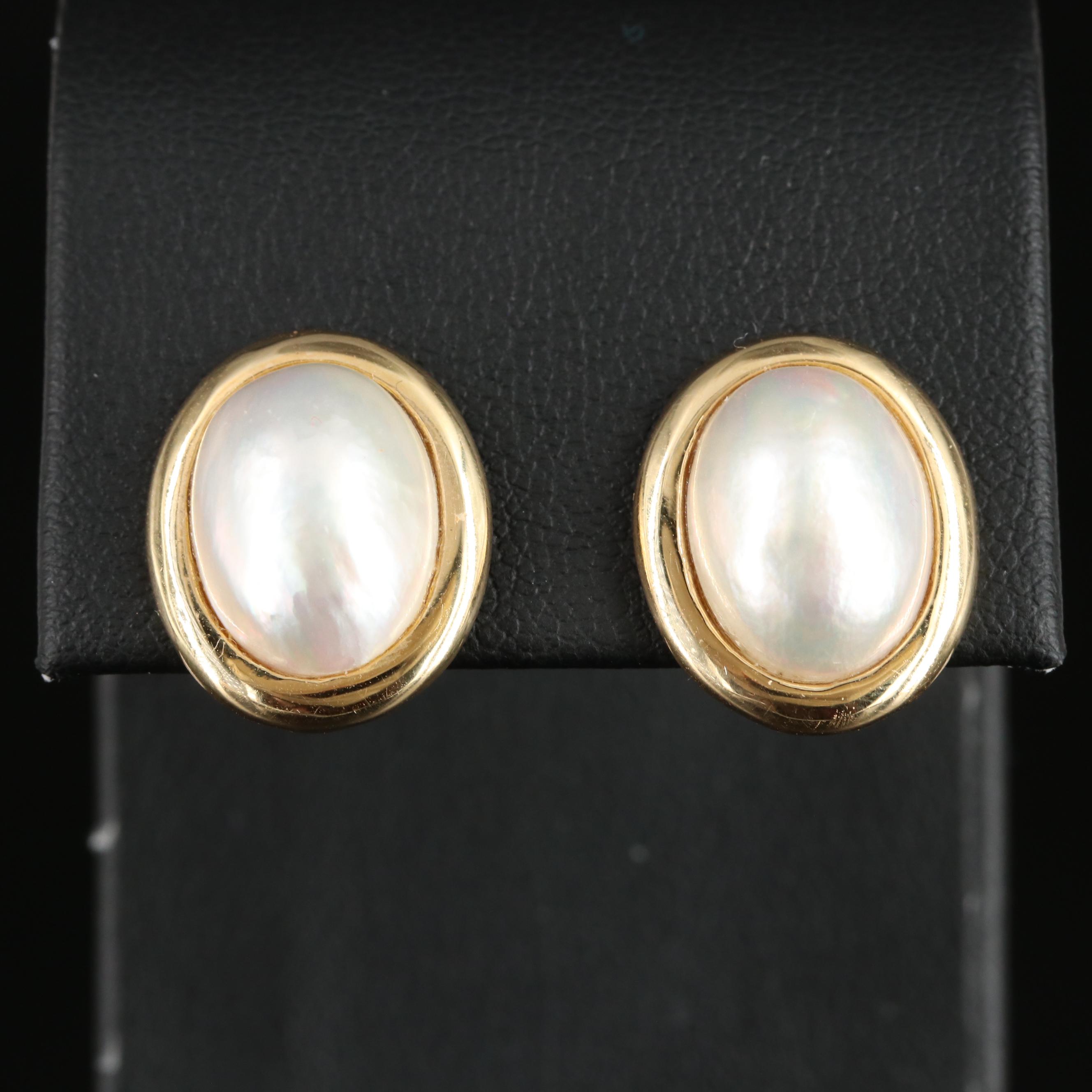 14K Pearl Earrings
