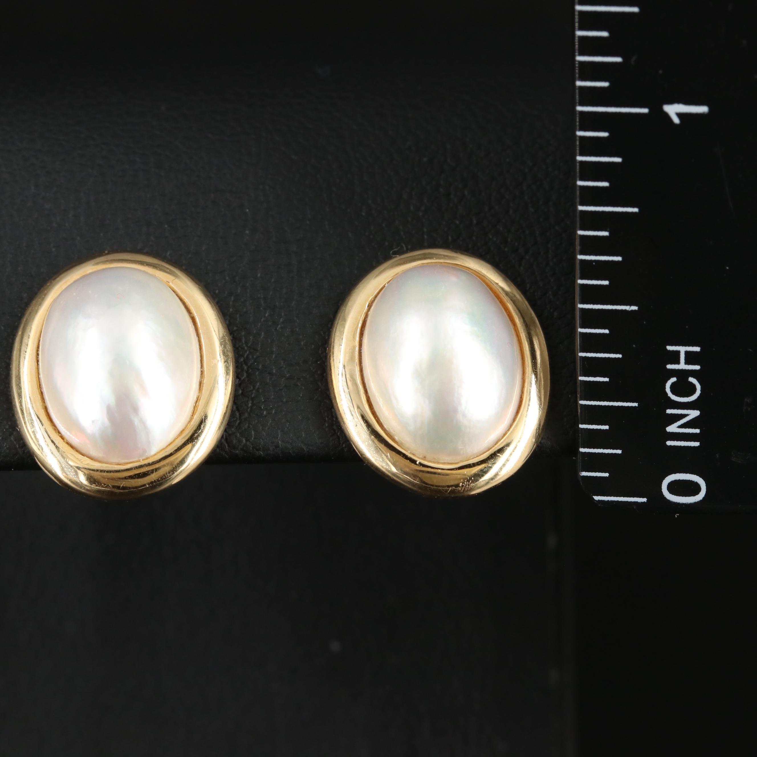 14K Pearl Earrings