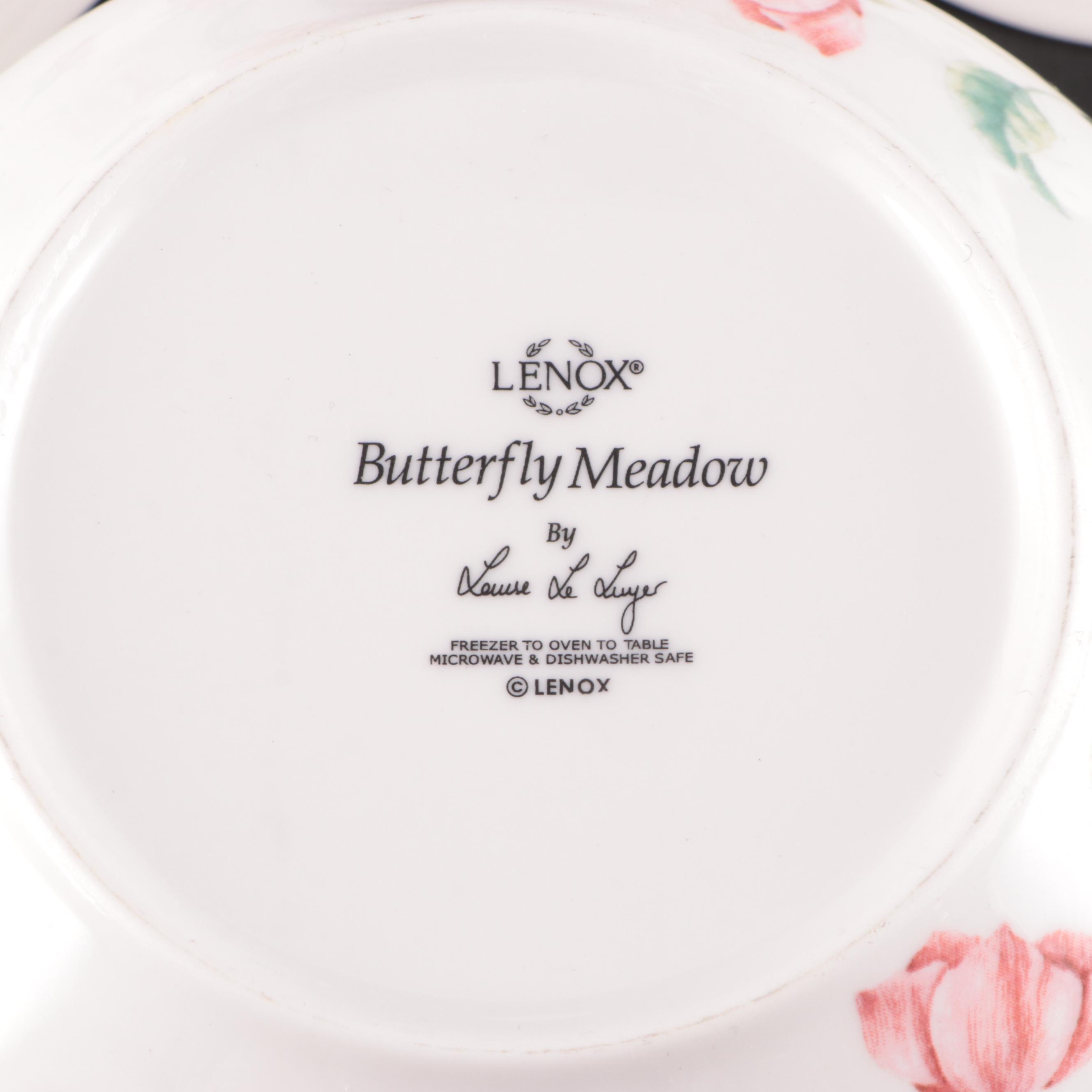 Lenox "Butterfly Meadow" with Other Ceramic Bowls