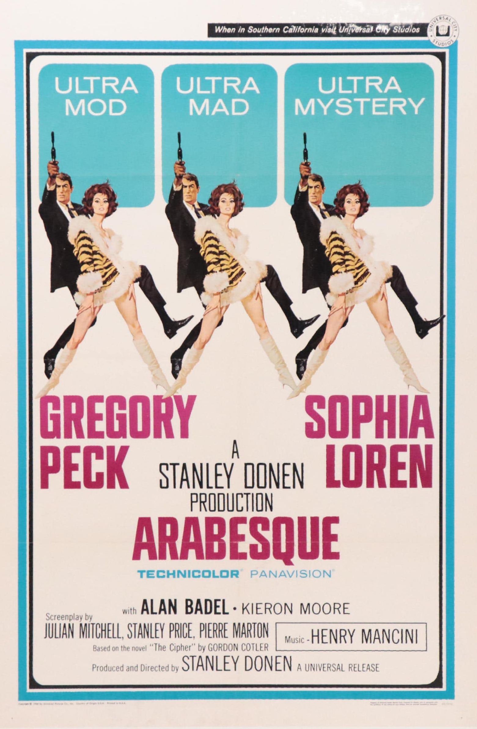 "Arabesque" Original Movie Poster, c.1966