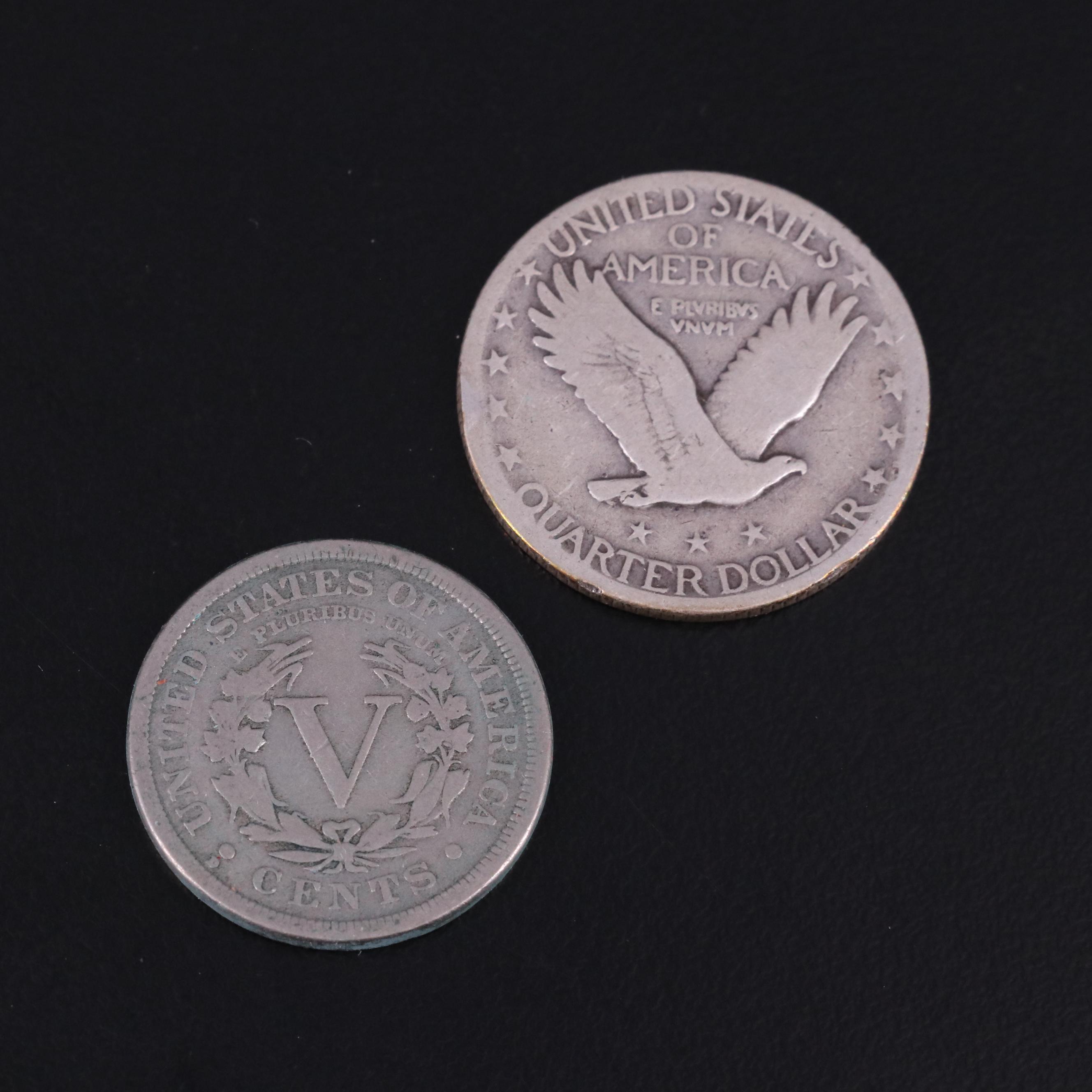 Collection of Eighteen United States Coins and a Token