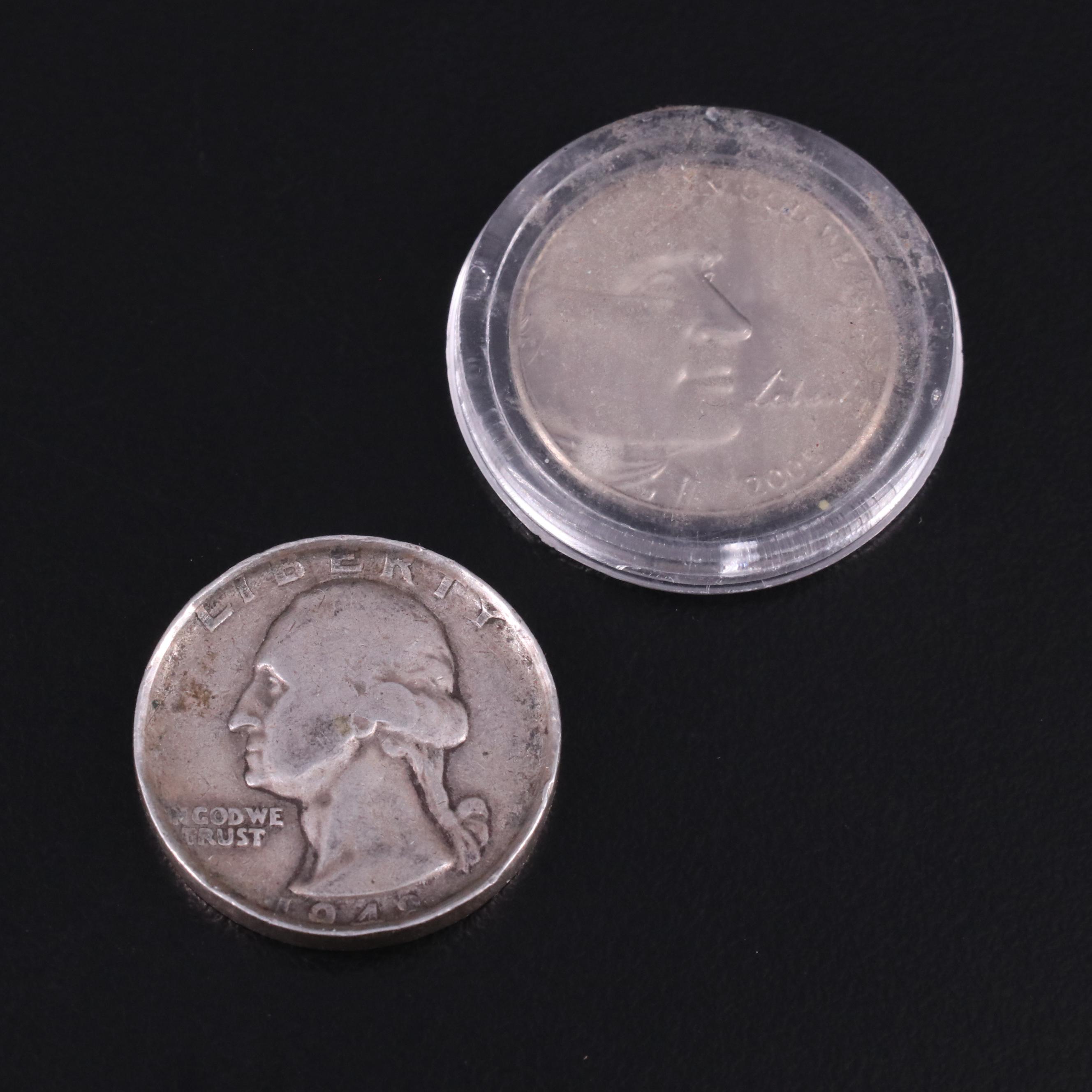 Collection of Eighteen United States Coins and a Token